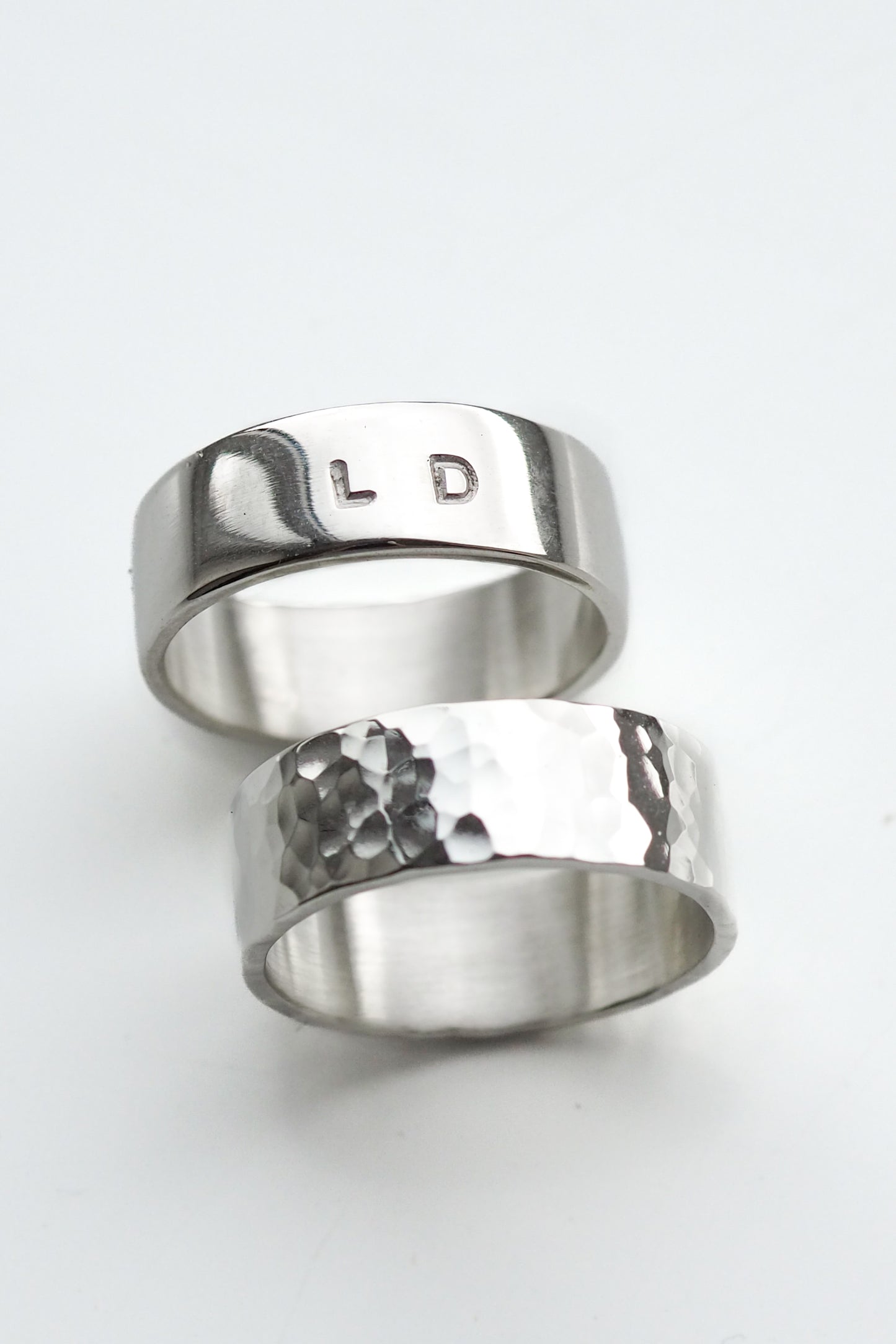 Personalised Initial Chunky Sterling Silver Ring
