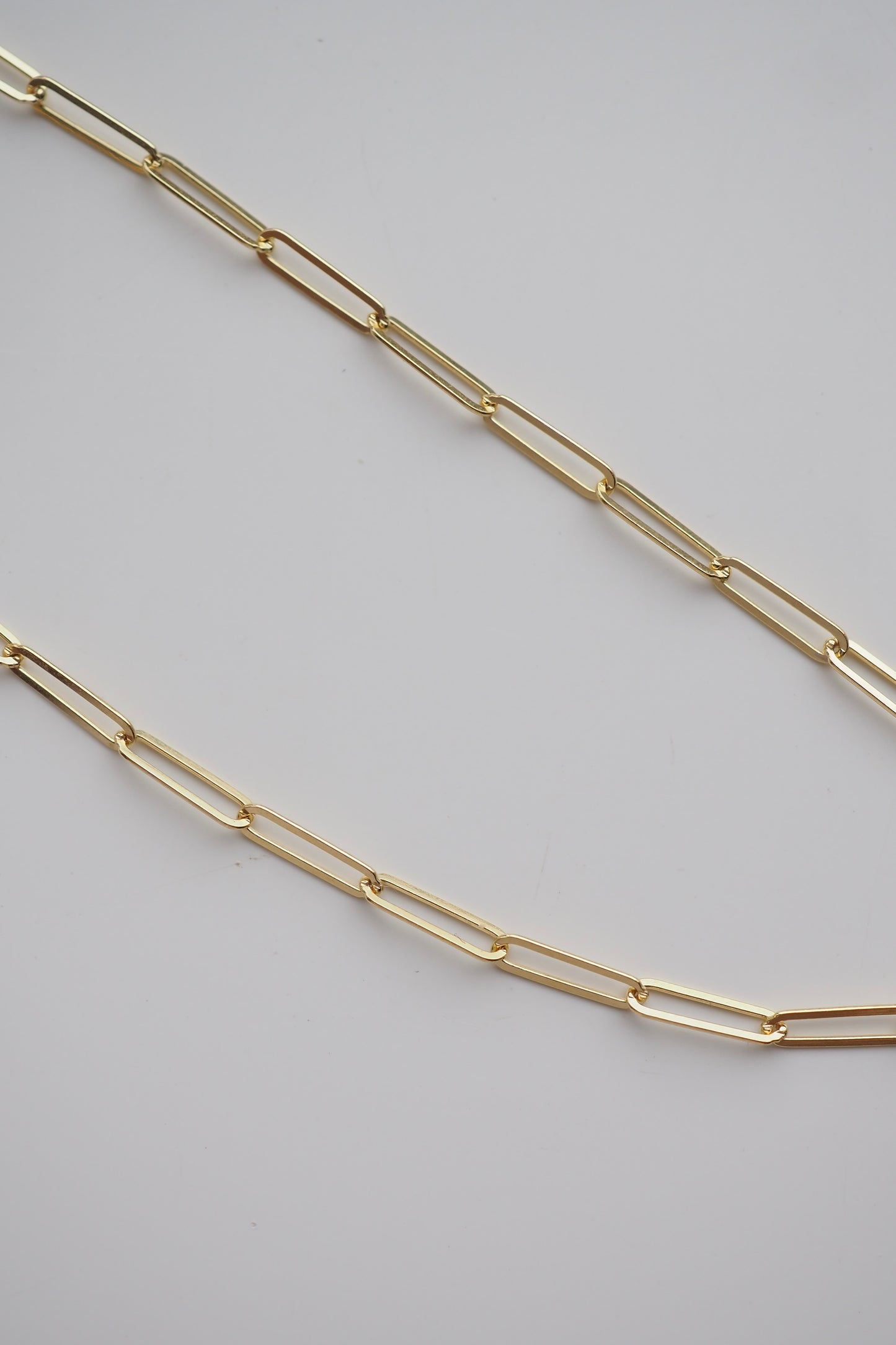 9ct Yellow Gold 2.3mm Paperclip Chain - Hallmarked