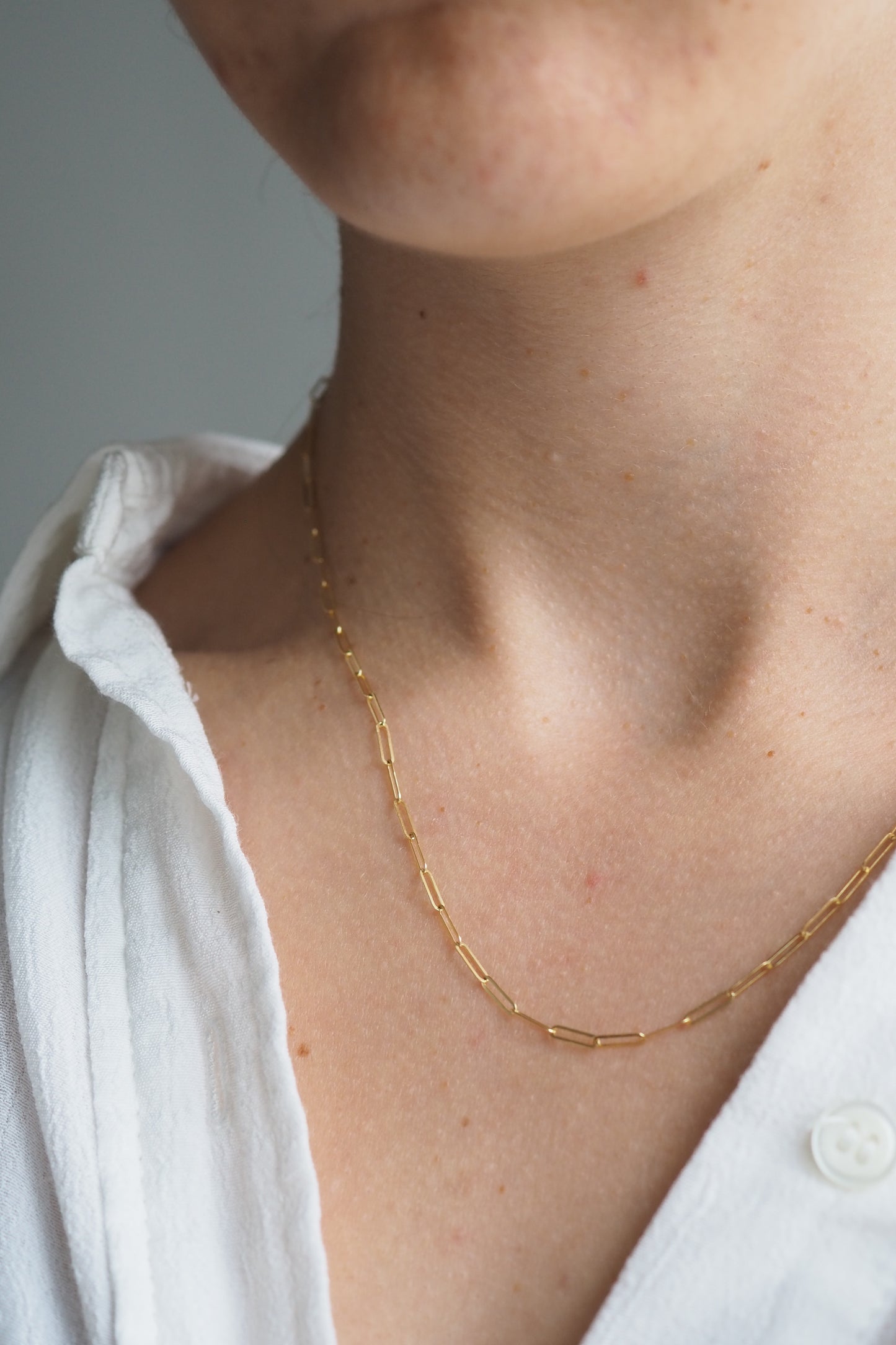 9ct Yellow Gold 1.8mm Paperclip Chain - Hallmarked