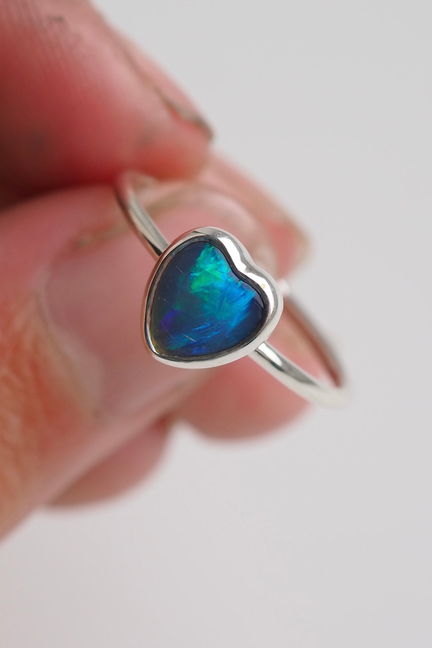 Love Heart Crystal Opal