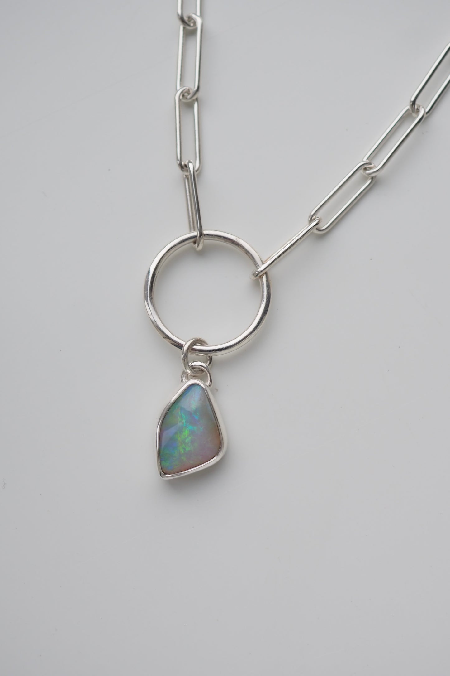 Opal Ring Necklace