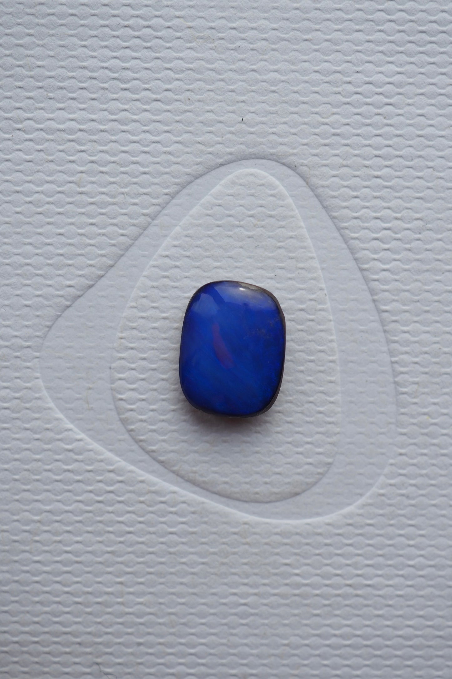 Royal Blue Rectangular Boulder Opal