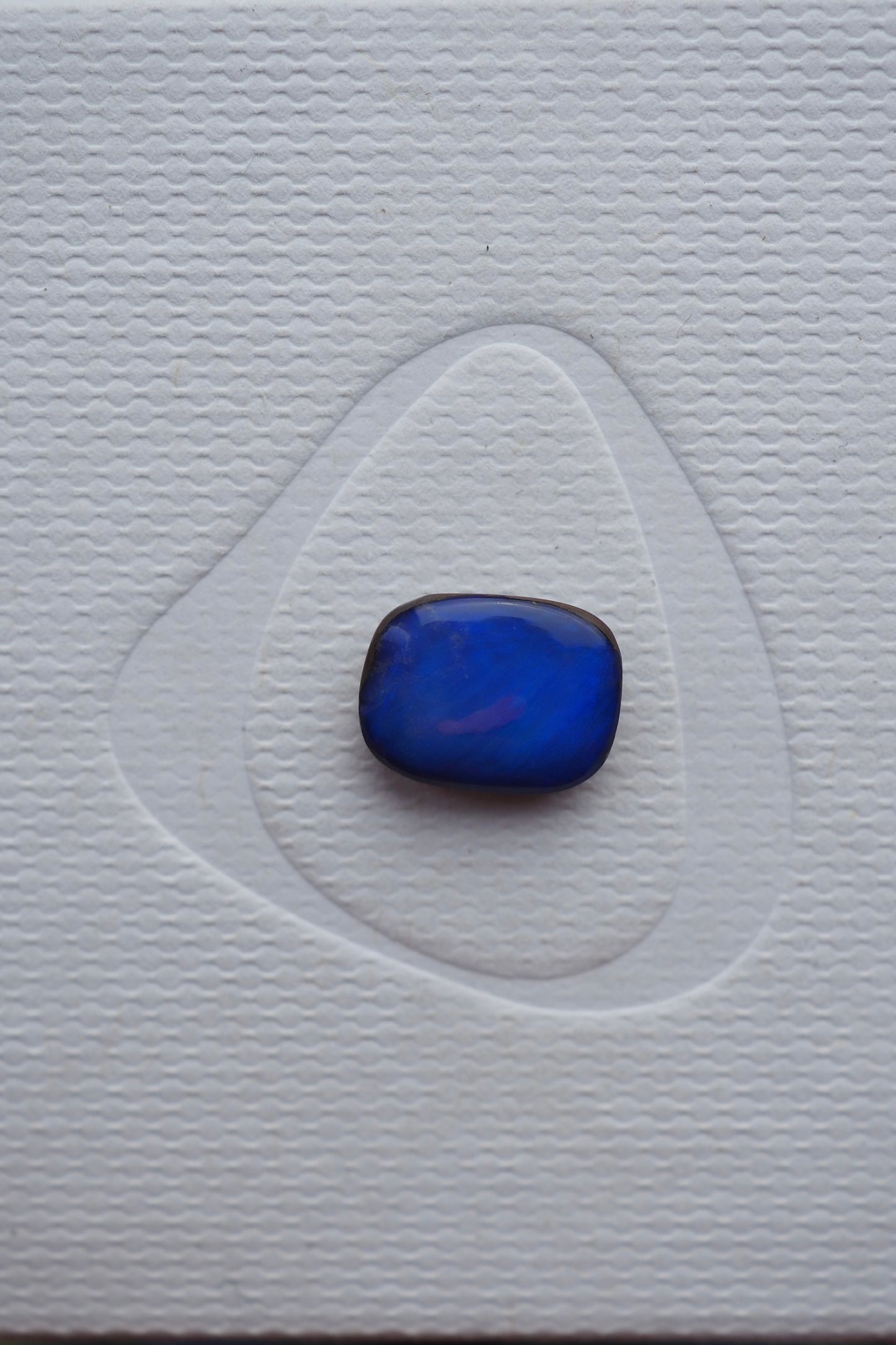 Royal Blue Rectangular Boulder Opal