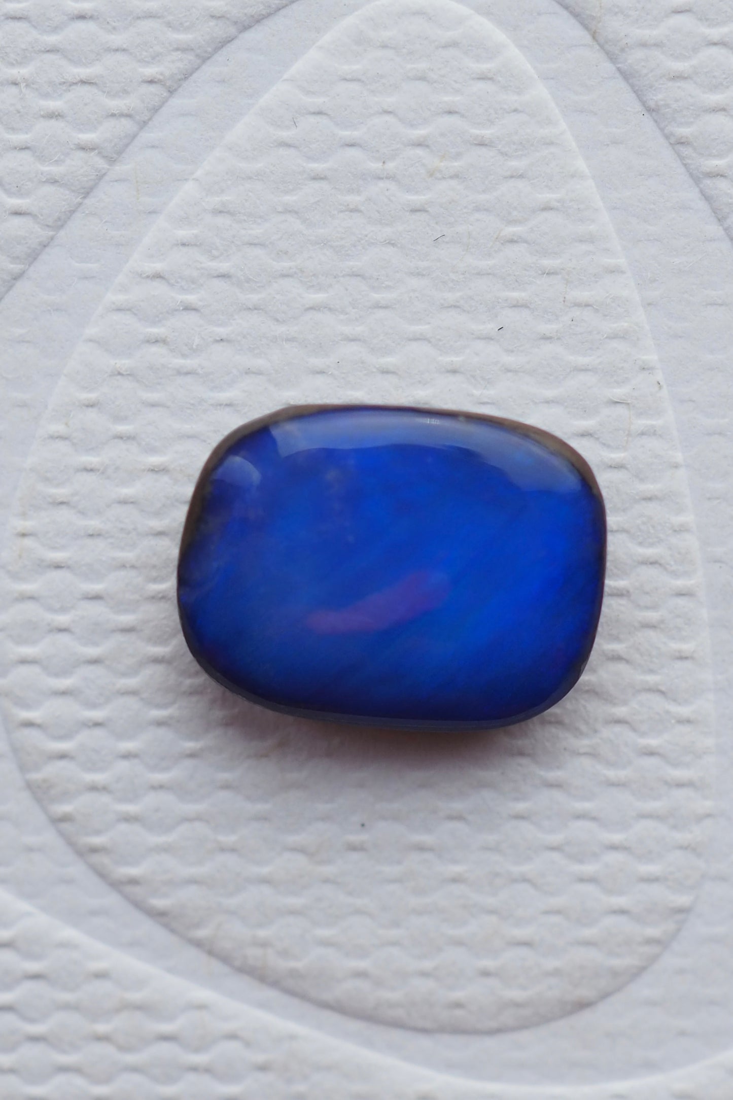 Royal Blue Rectangular Boulder Opal