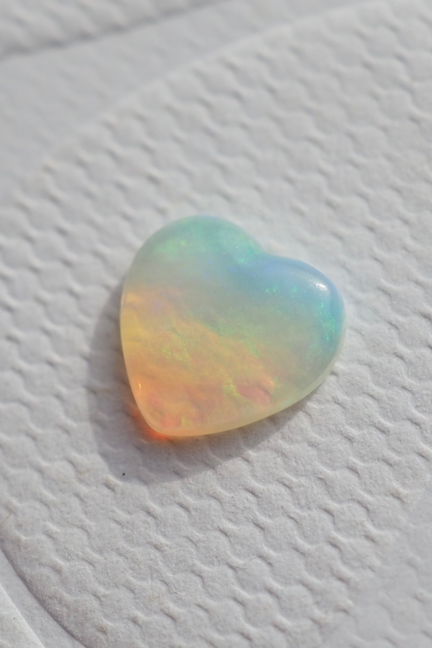 Love Heart Crystal Opal