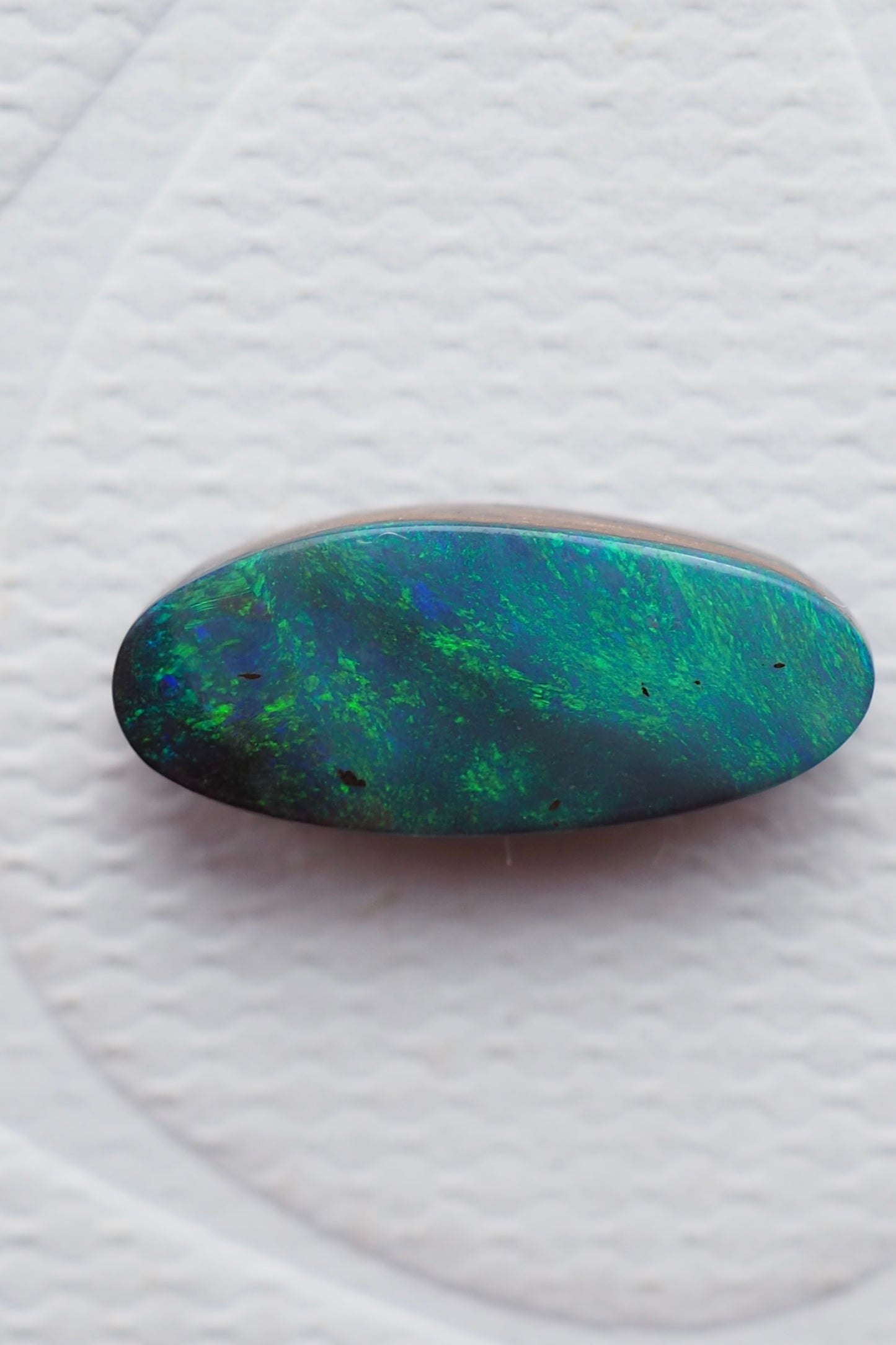 Sparkly Turquoise and Grey Boulder Opal