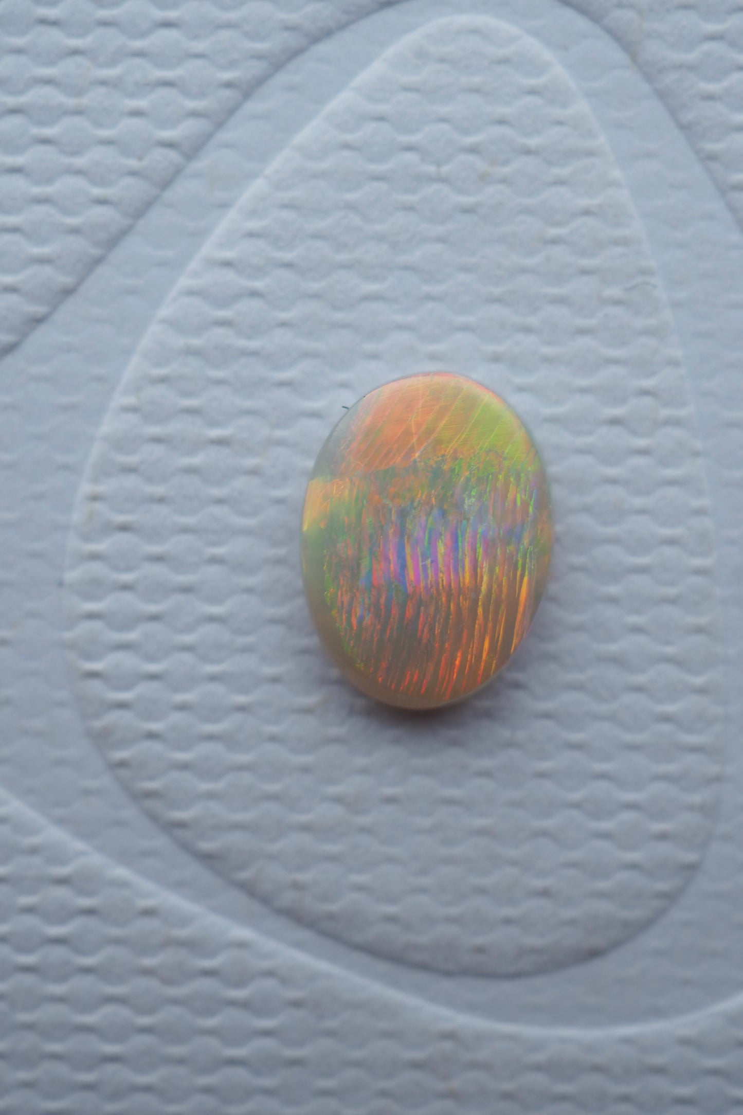 Magic Rainbow Striped Crystal Opal