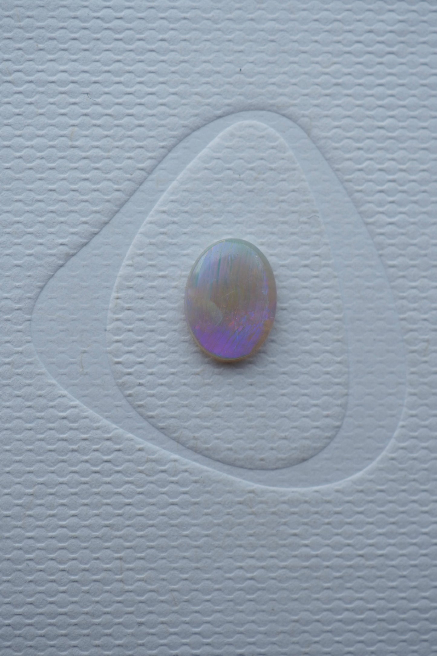 Magic Rainbow Striped Crystal Opal