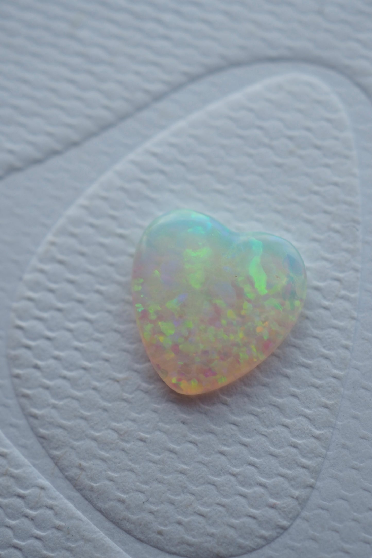 Love Heart Crystal Opal