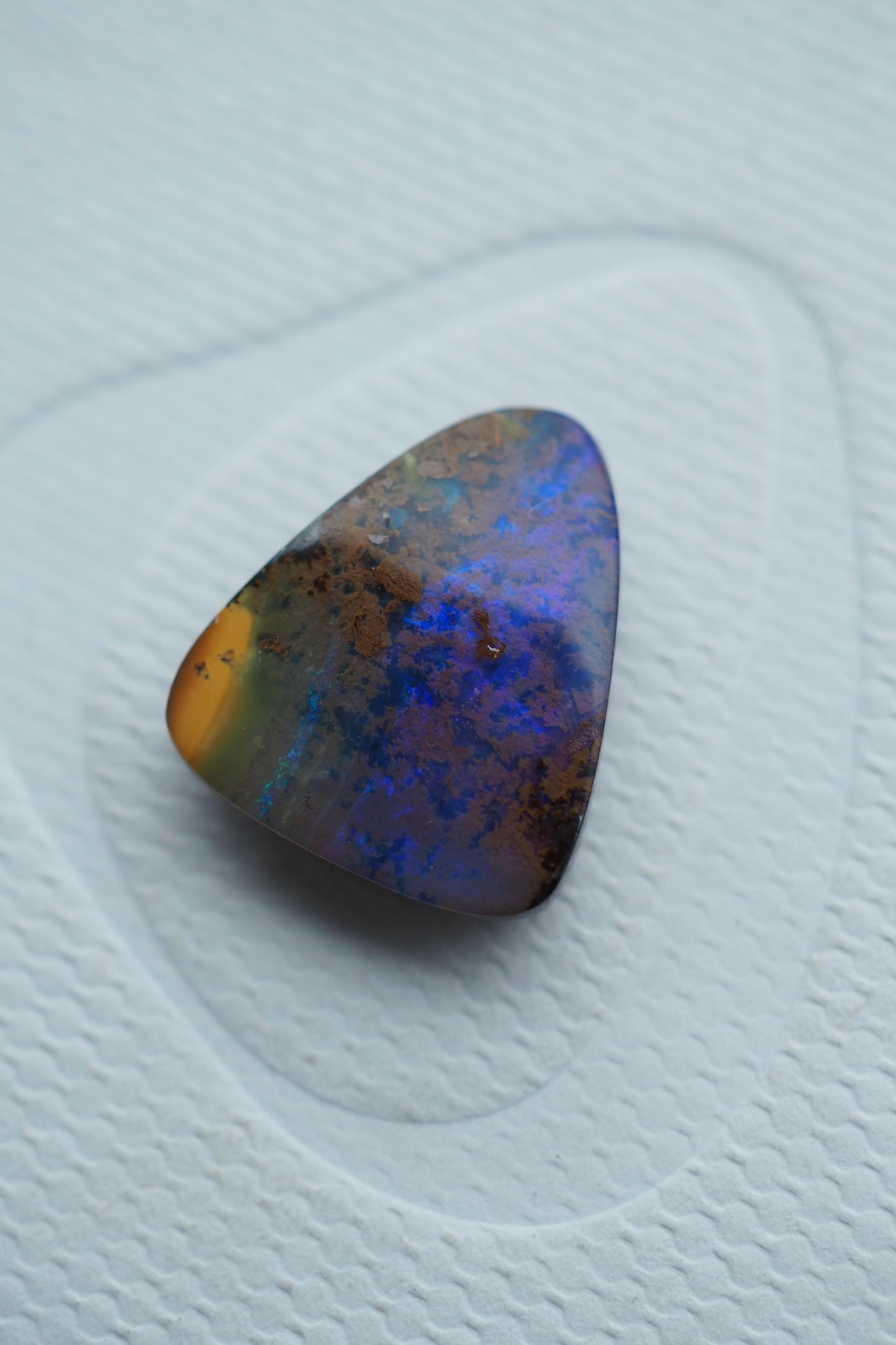 Blue Purple Boulder Opal