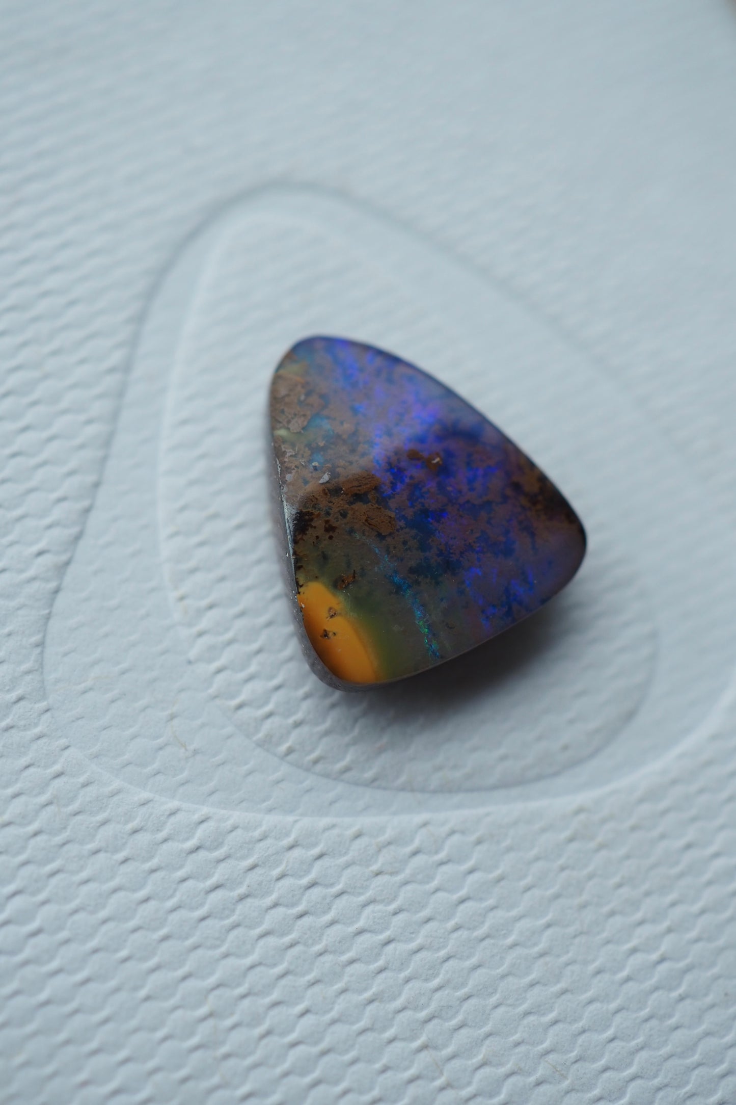 Blue Purple Boulder Opal