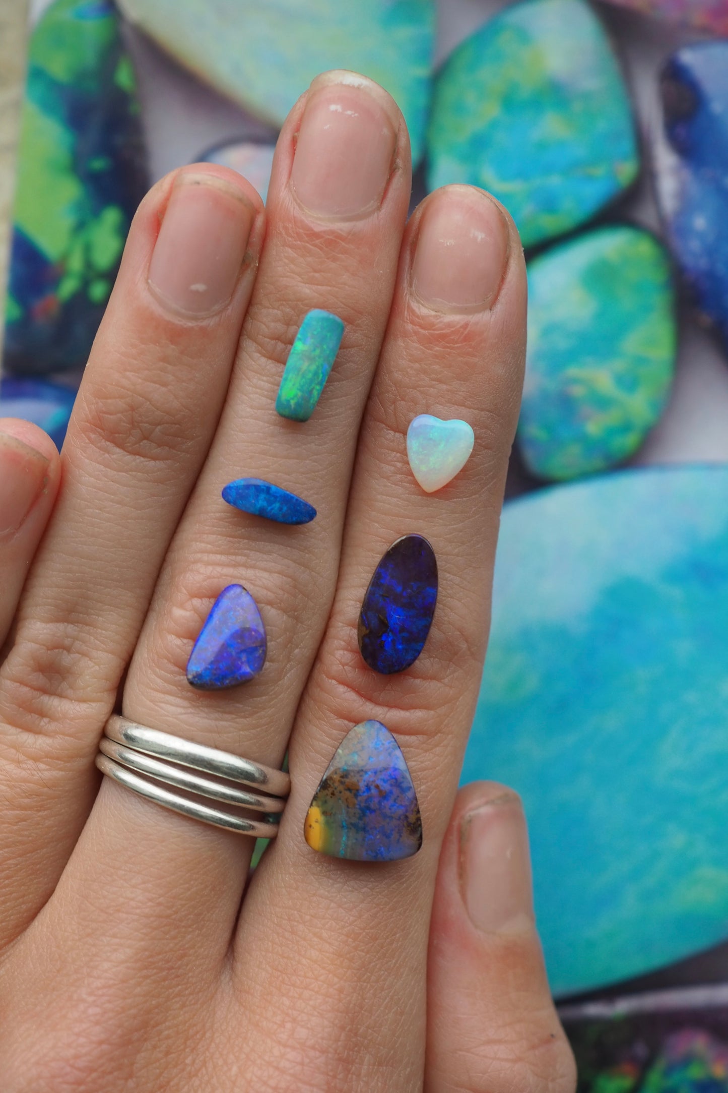 Turquoise Rectangular Opal
