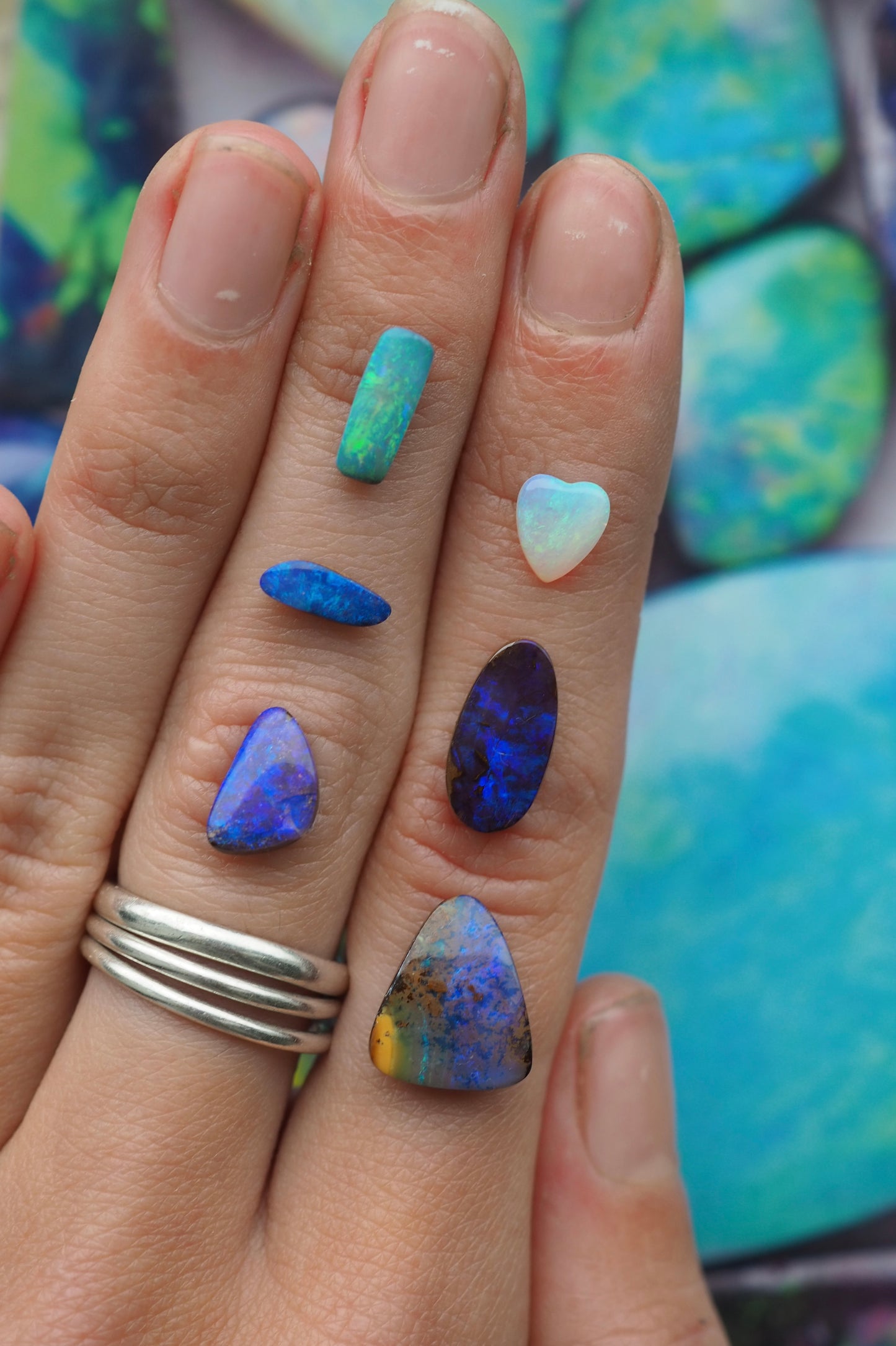 Small Heart Crystal Opal