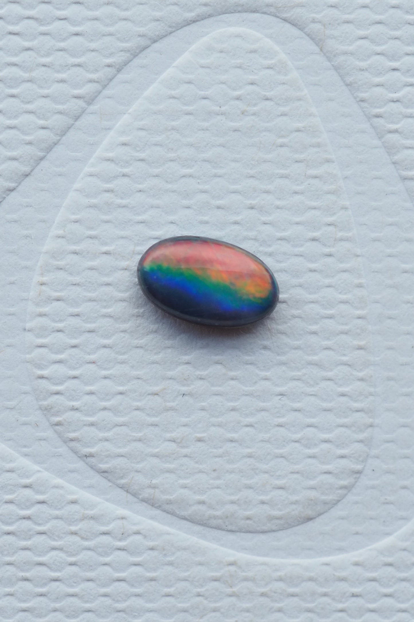 Tiny Doublet Opal with Rainbow Flash