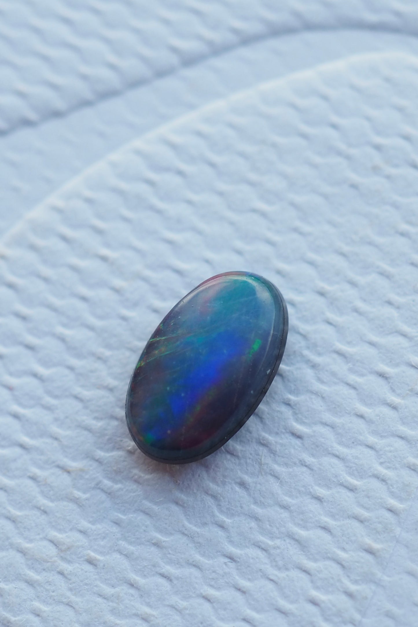 Tiny Doublet Opal with Rainbow Flash