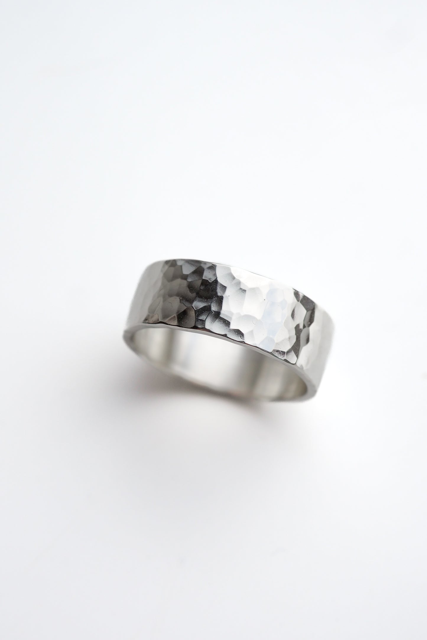 Chunky Sterling Silver Hammered Ring