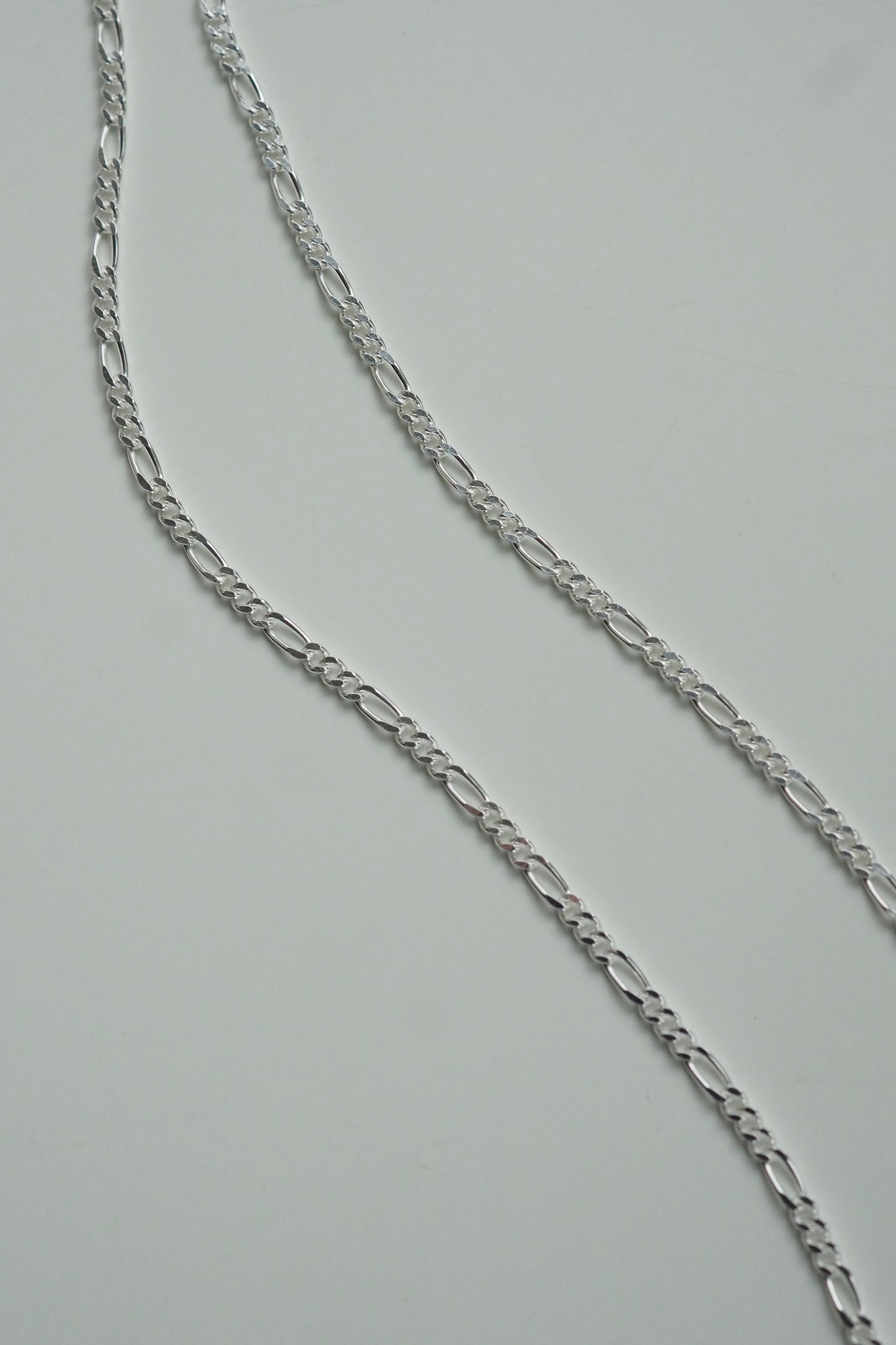 1.3mm Sterling Silver Figaro Chain