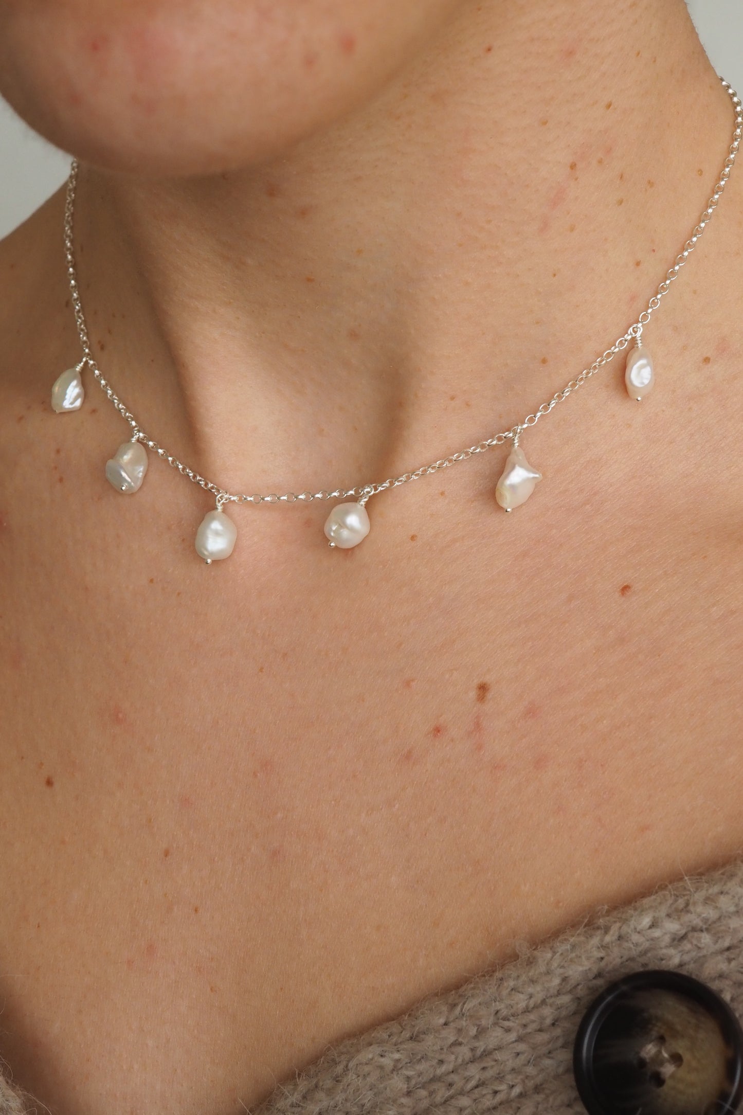 no. 4 - Medium Freshwater Pearl Necklace