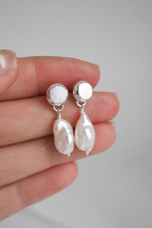 Pebble Pearl Danglies