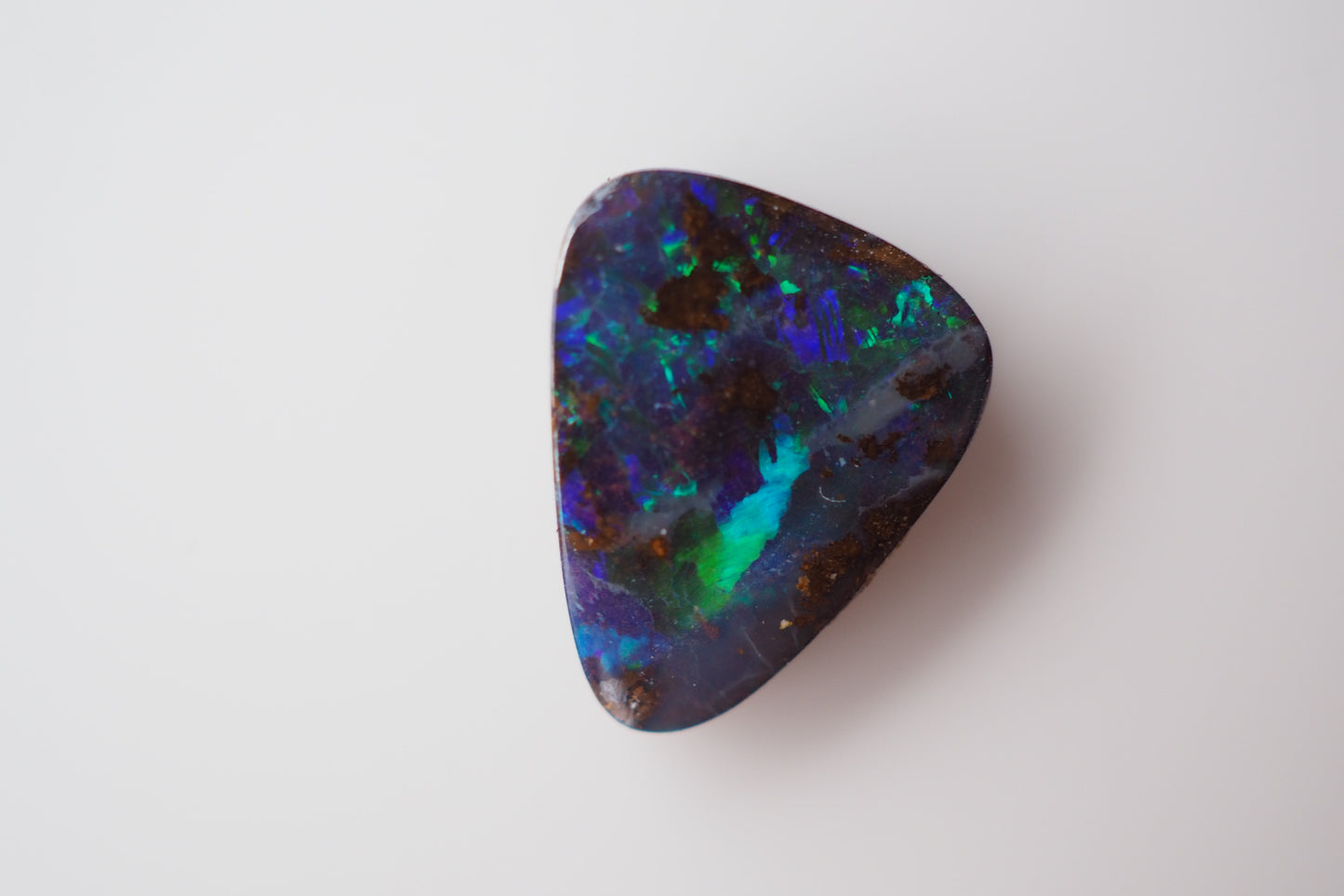 Dark Boulder Opal Filled with Flashes