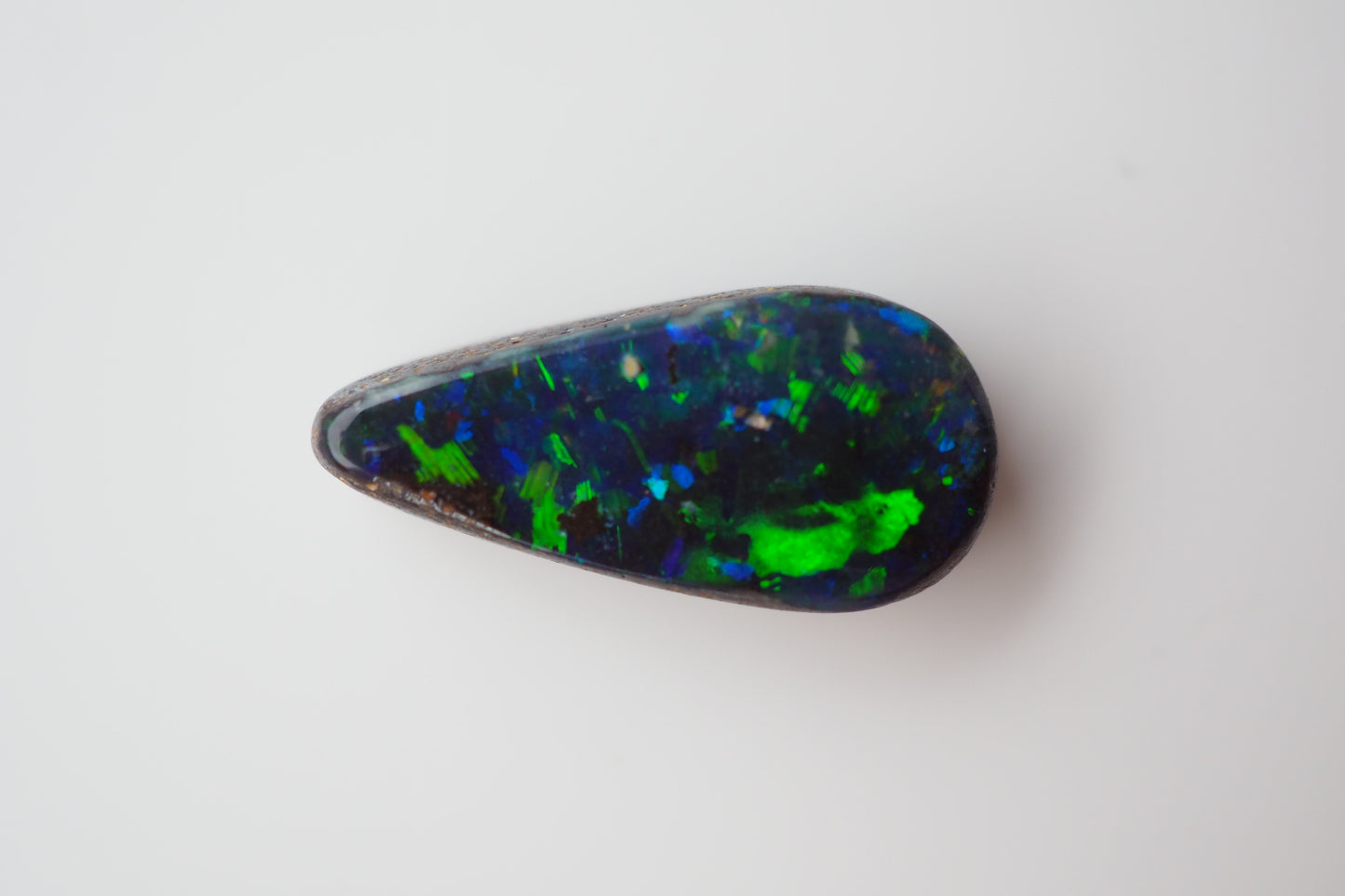 Vibrant Long Teardrop Boulder Opal