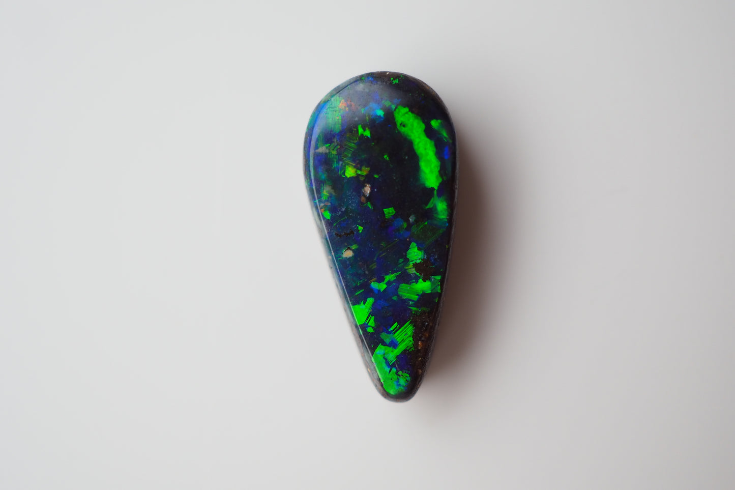 Vibrant Long Teardrop Boulder Opal