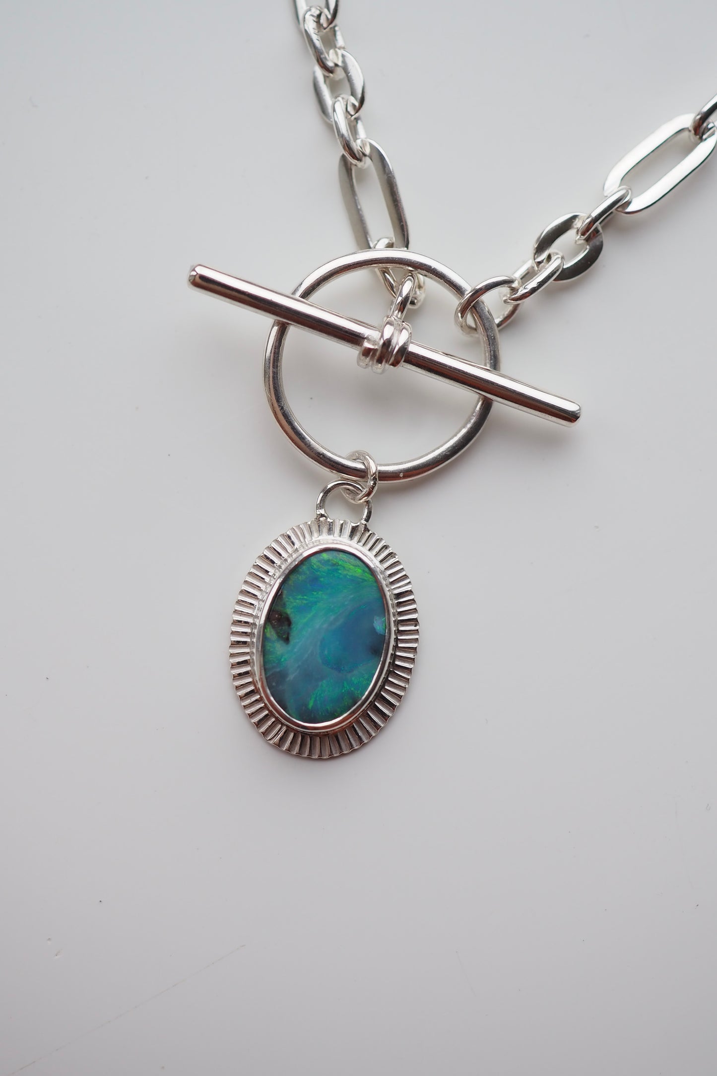 Turquoise Chunky T-Bar Necklace