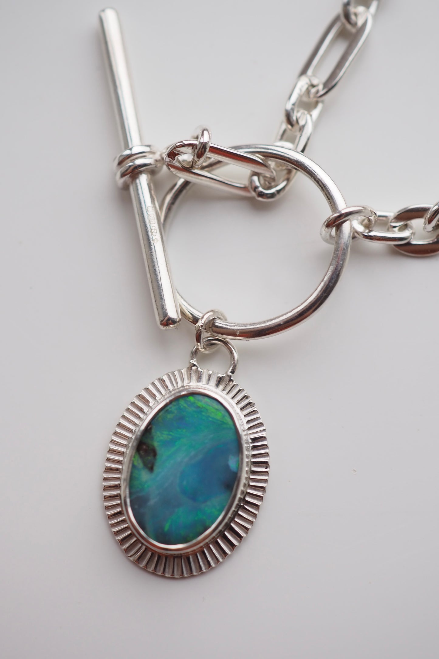 Turquoise Chunky T-Bar Necklace