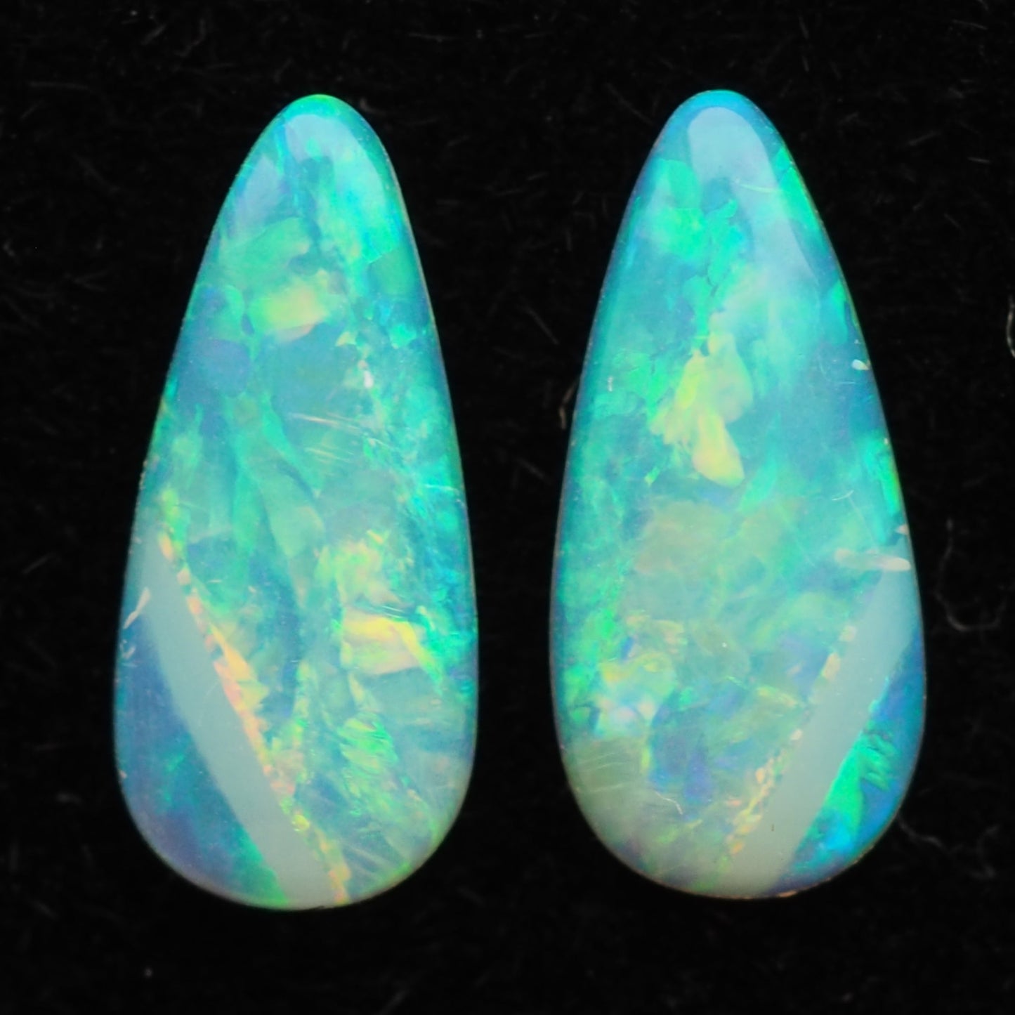 Crystal Opal Pair with Earring Design