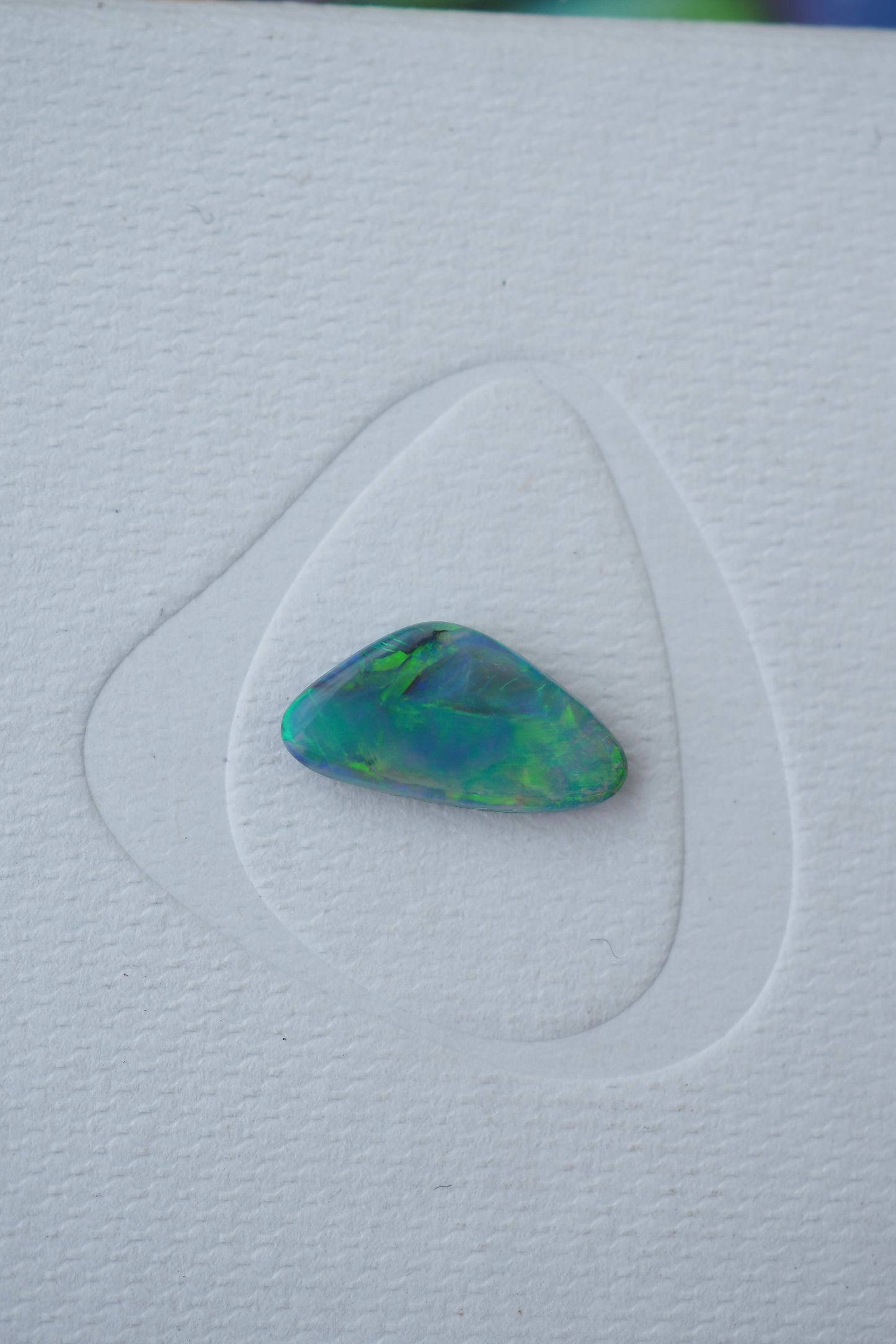 Vibrant Semi-Black Opal