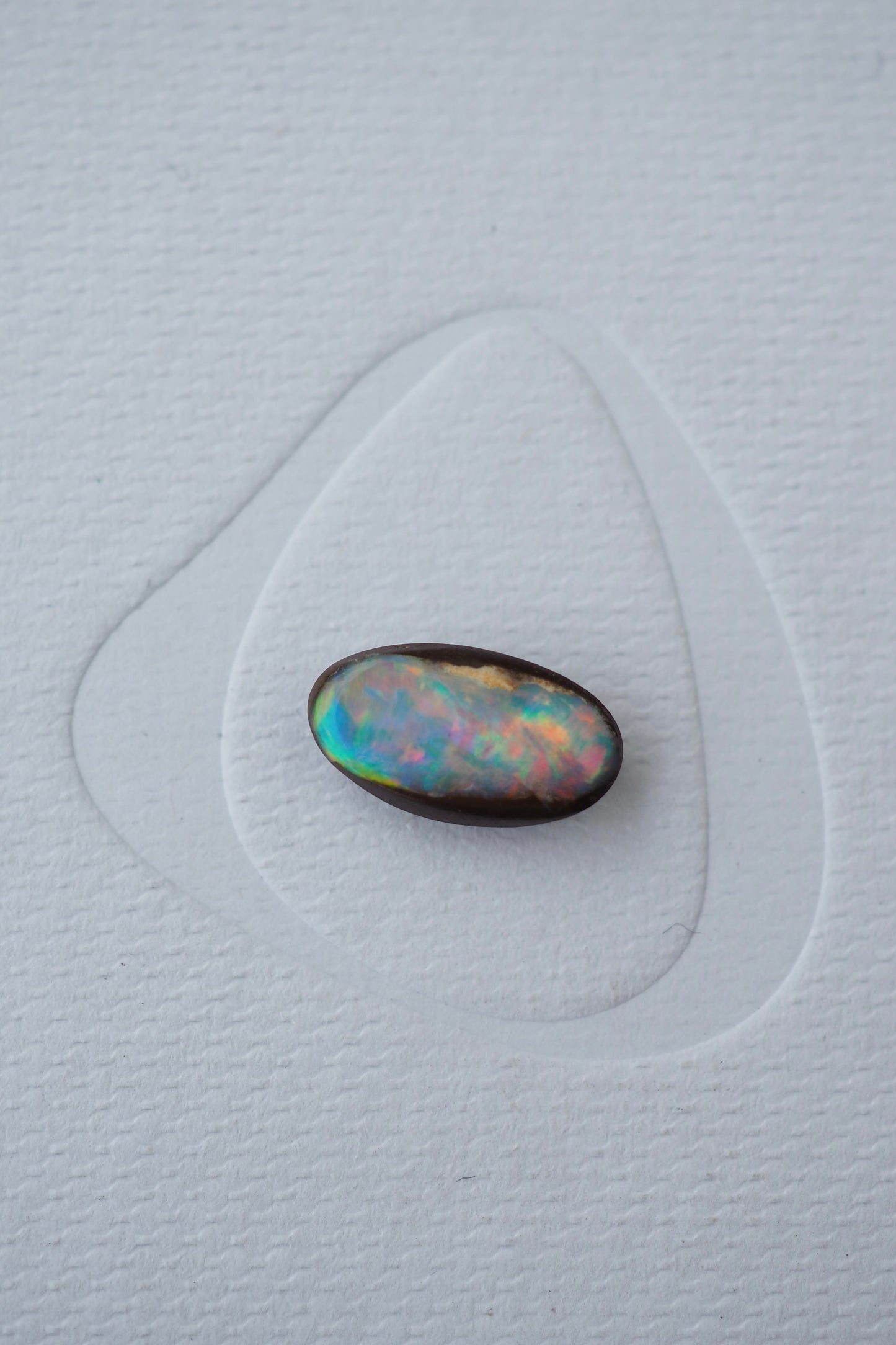 Magic Rainbow Filled Boulder Opal