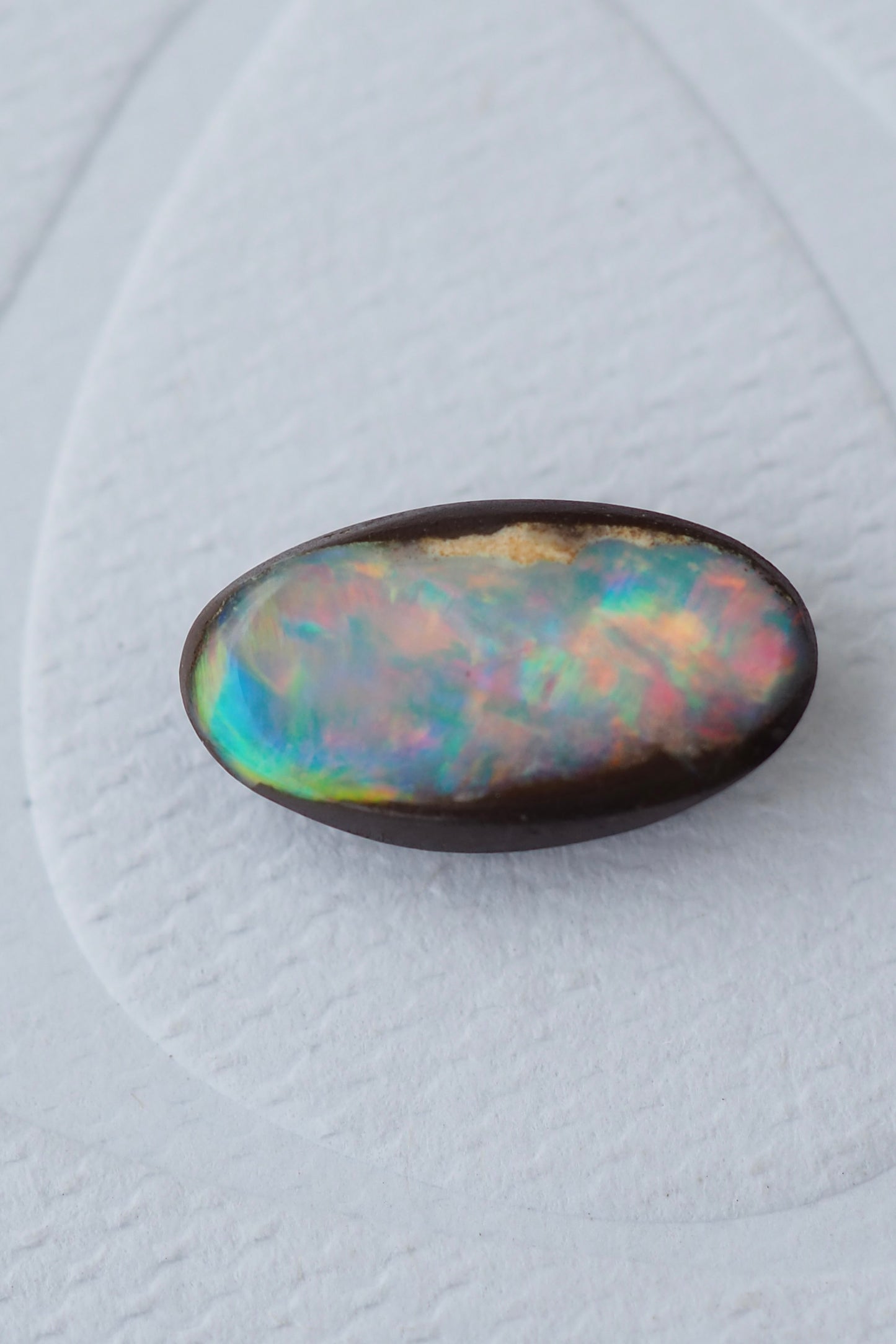 Magic Rainbow Filled Boulder Opal