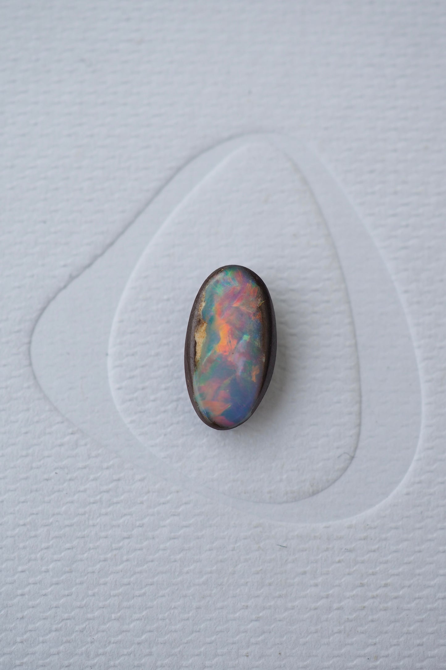 Magic Rainbow Filled Boulder Opal