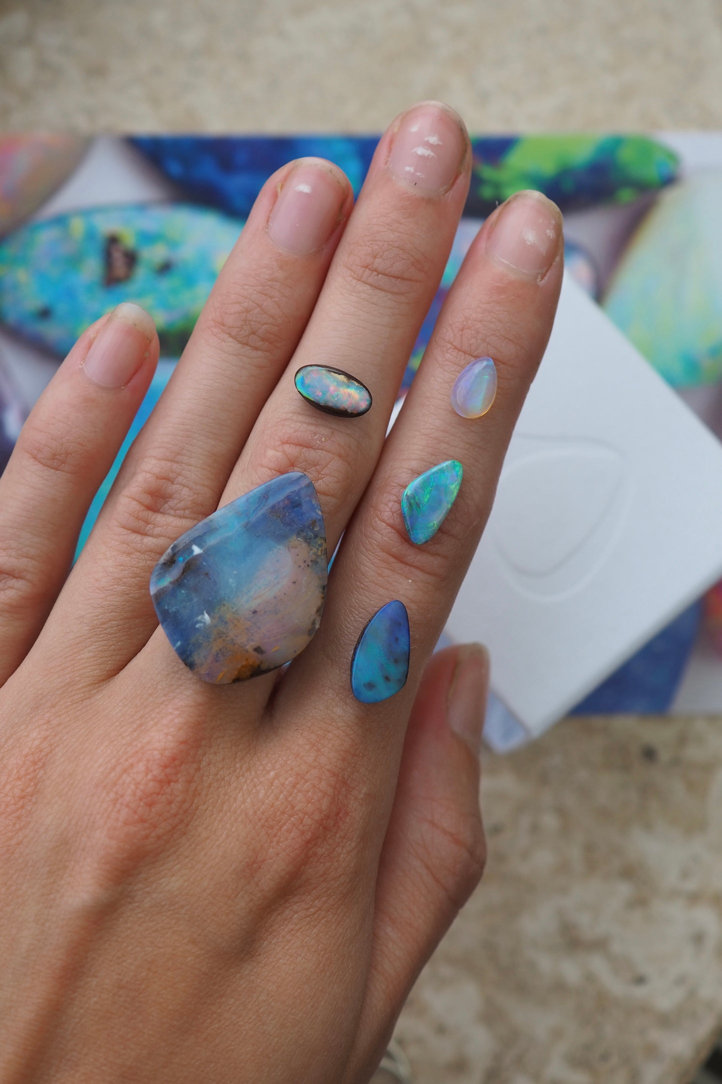 Magic Rainbow Filled Boulder Opal