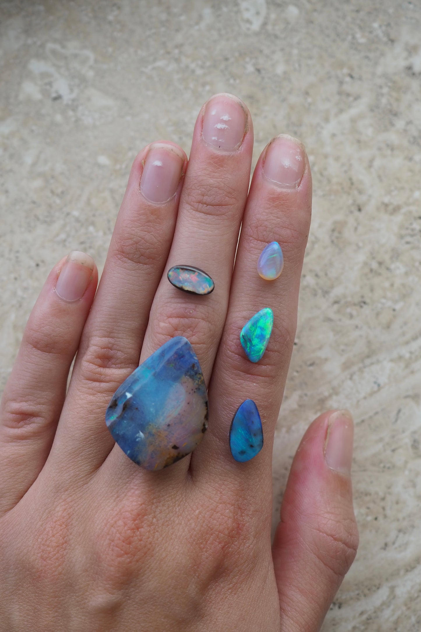 Vibrant Semi-Black Opal