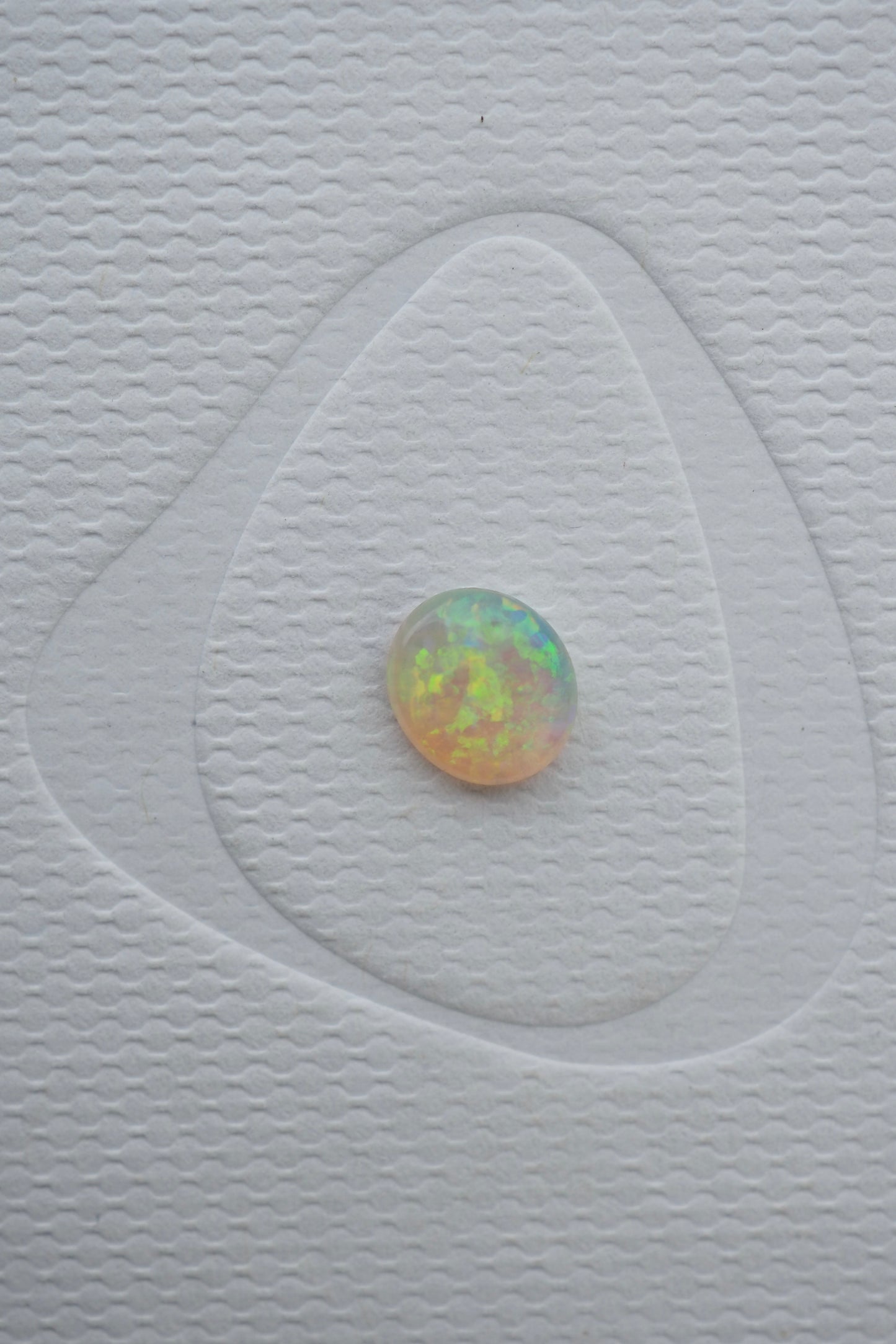 Sparkly Oval Crystal Opal