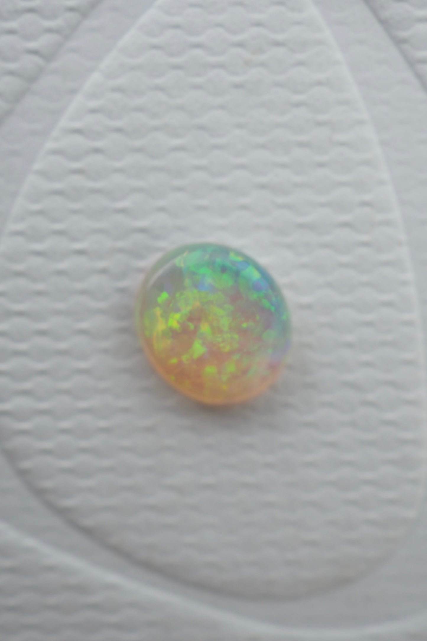 Sparkly Oval Crystal Opal