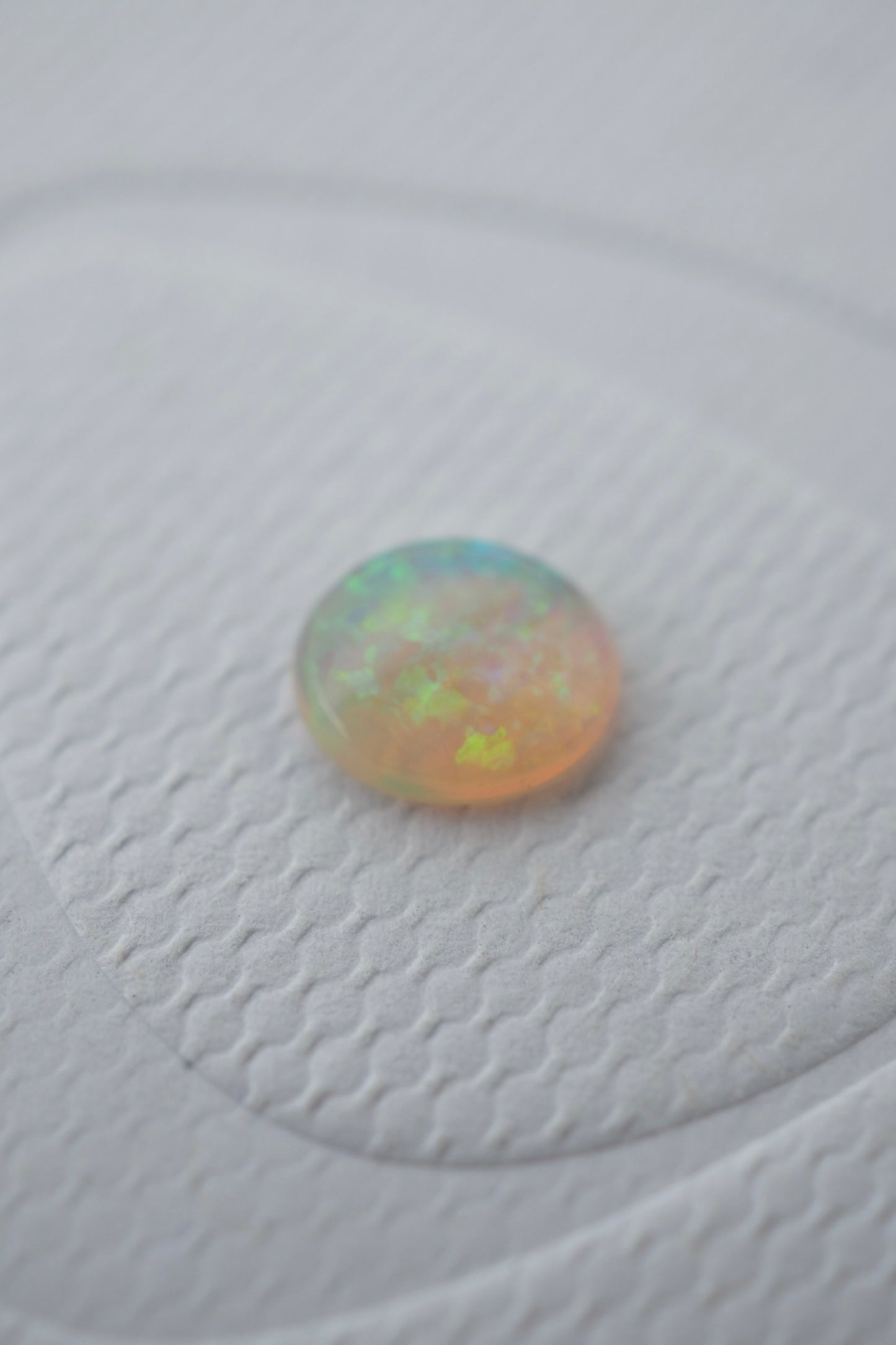 Sparkly Oval Crystal Opal