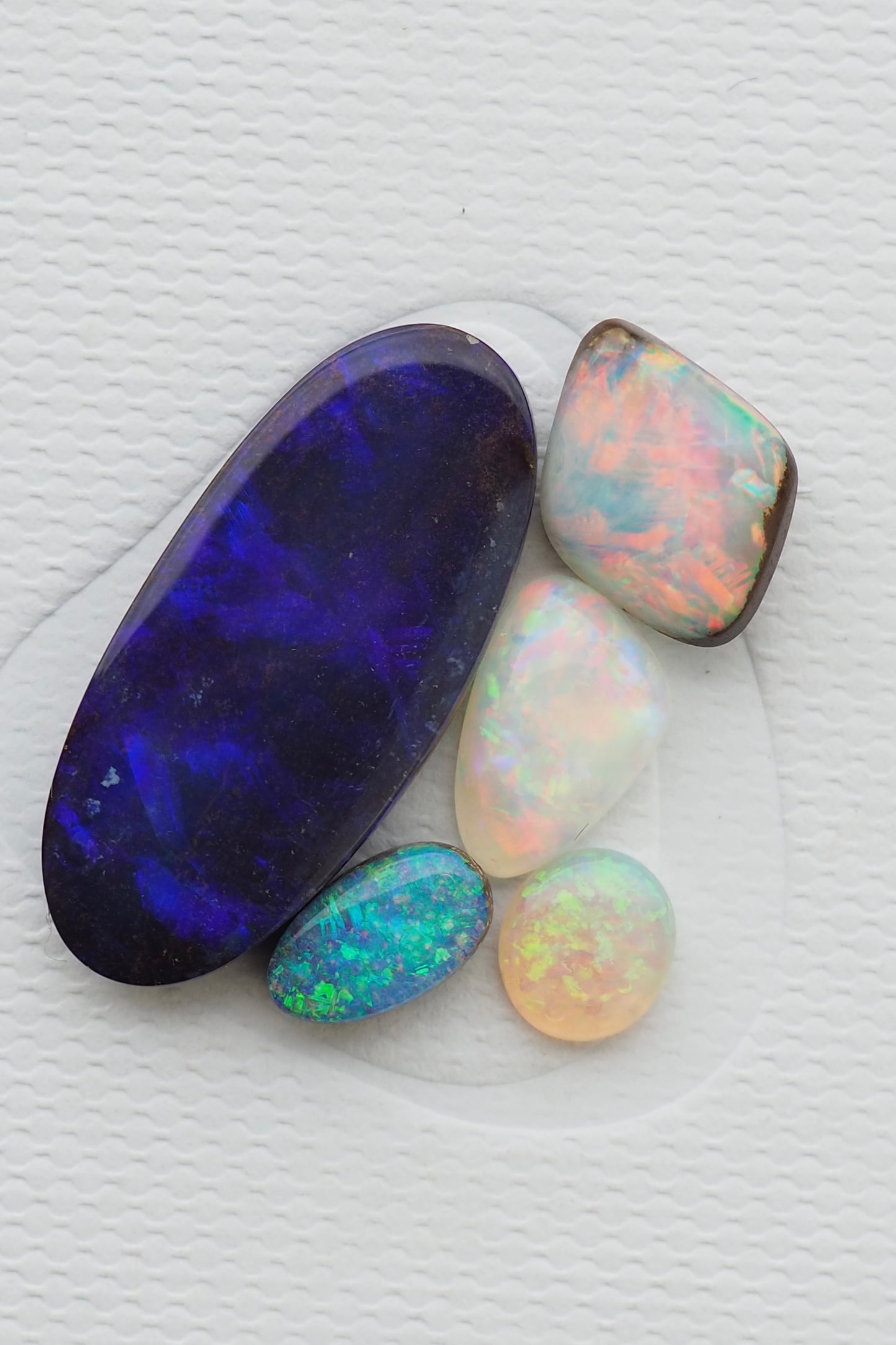 Sparkly Oval Crystal Opal