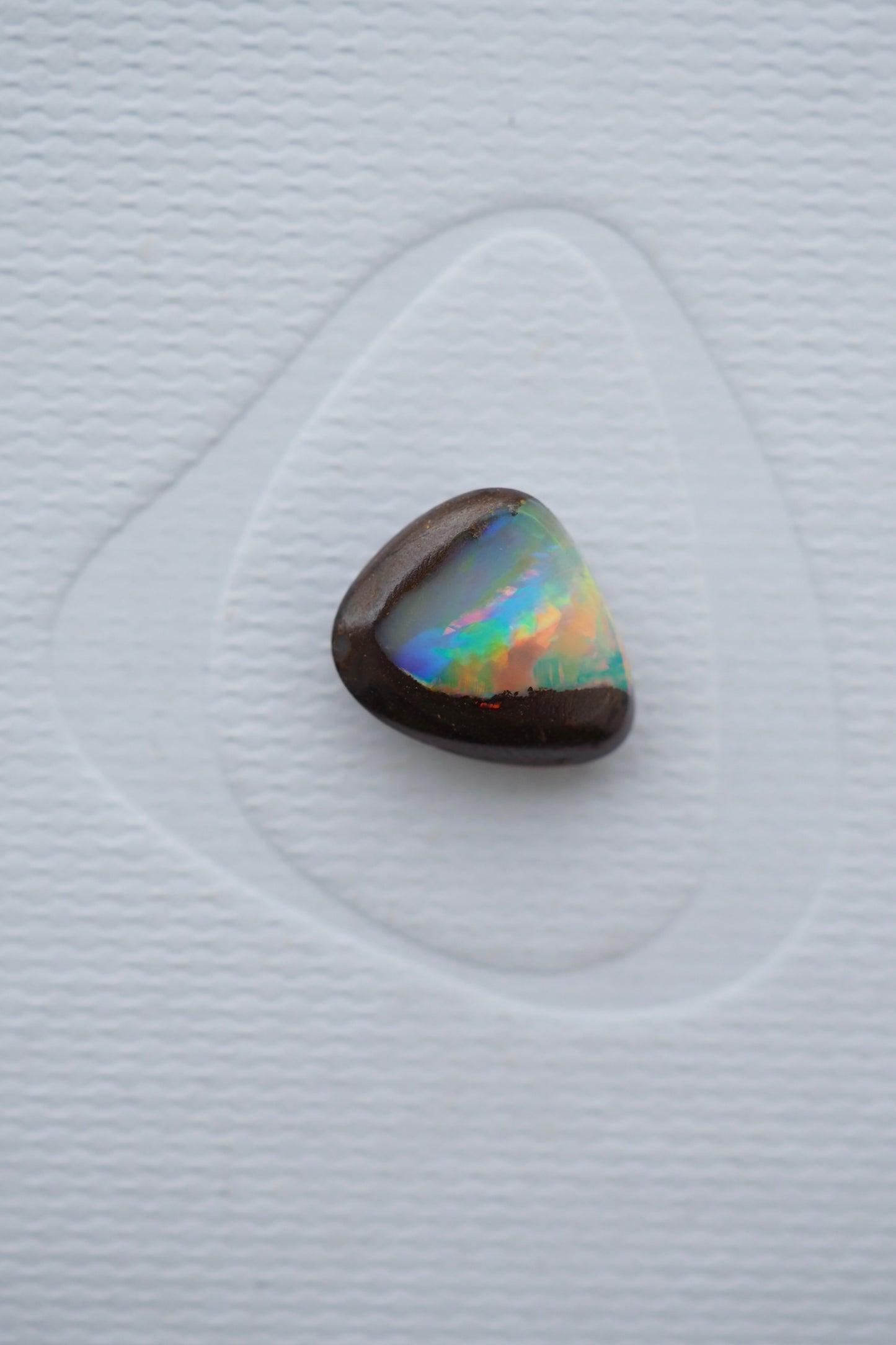 Rainbow and Ironstone Boulder Opal