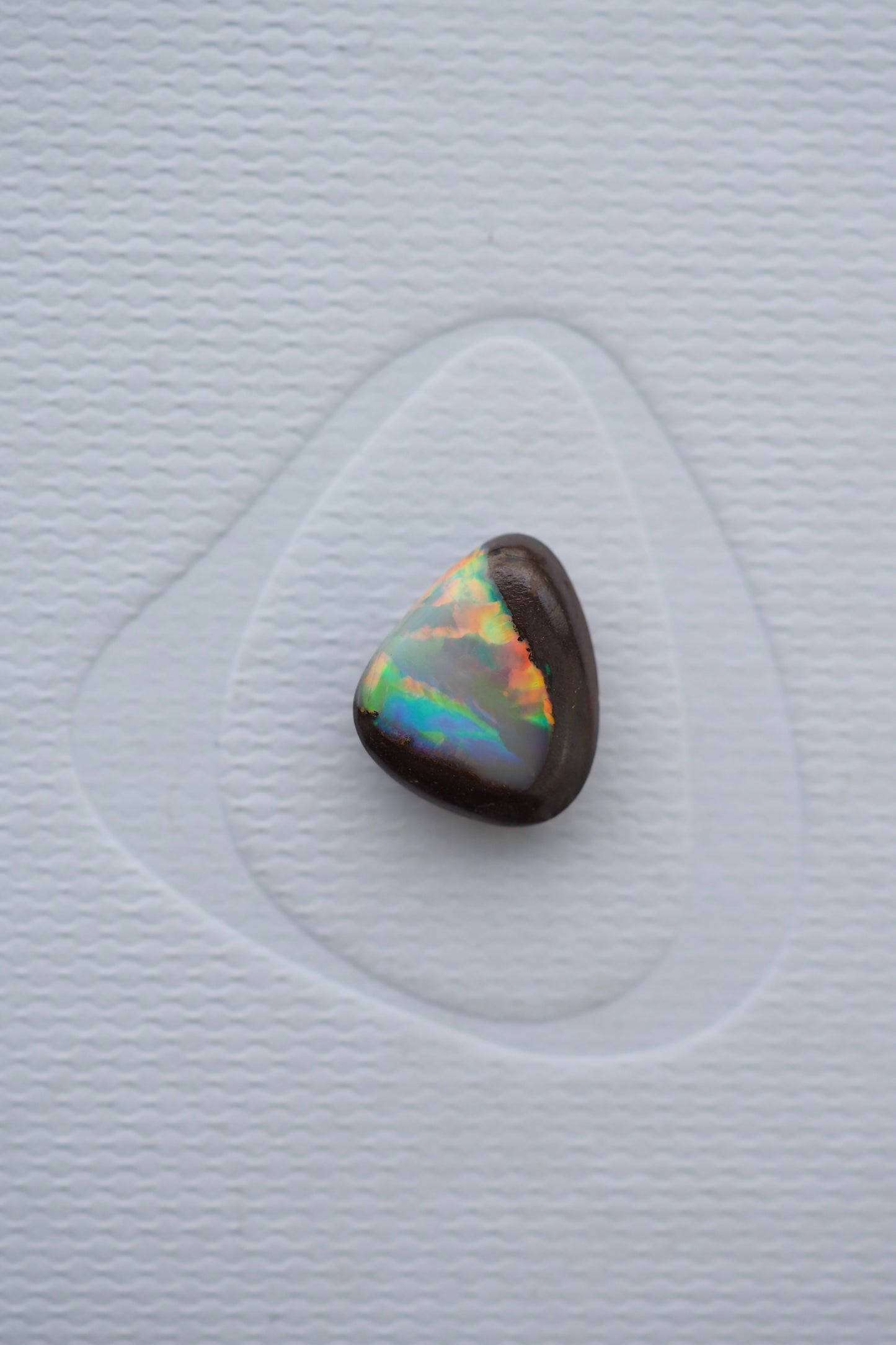 Rainbow and Ironstone Boulder Opal