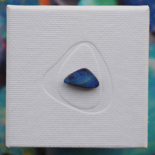 Blue Triangular Boulder Opal