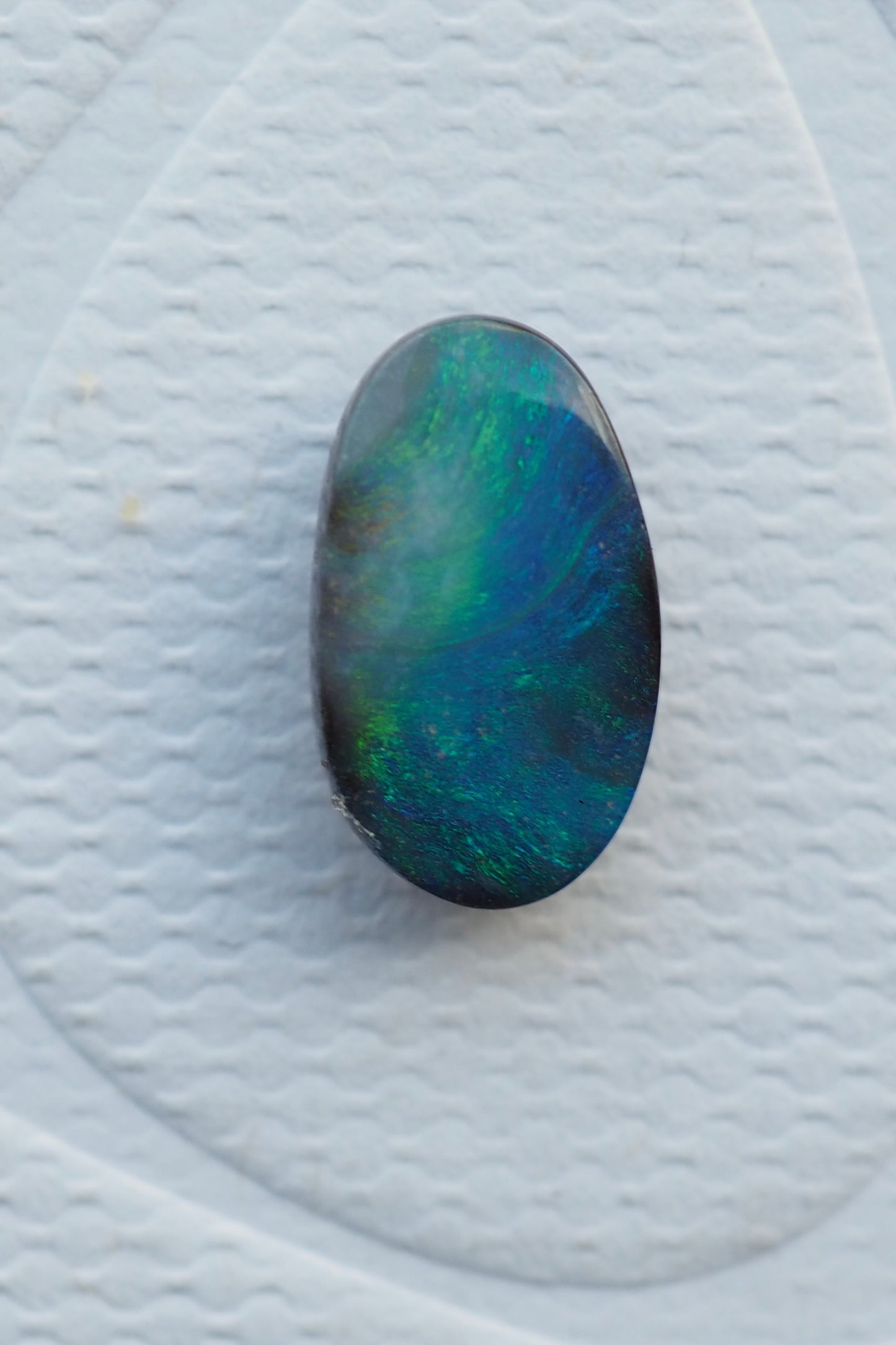 Deep Teal Blue Boulder Opal