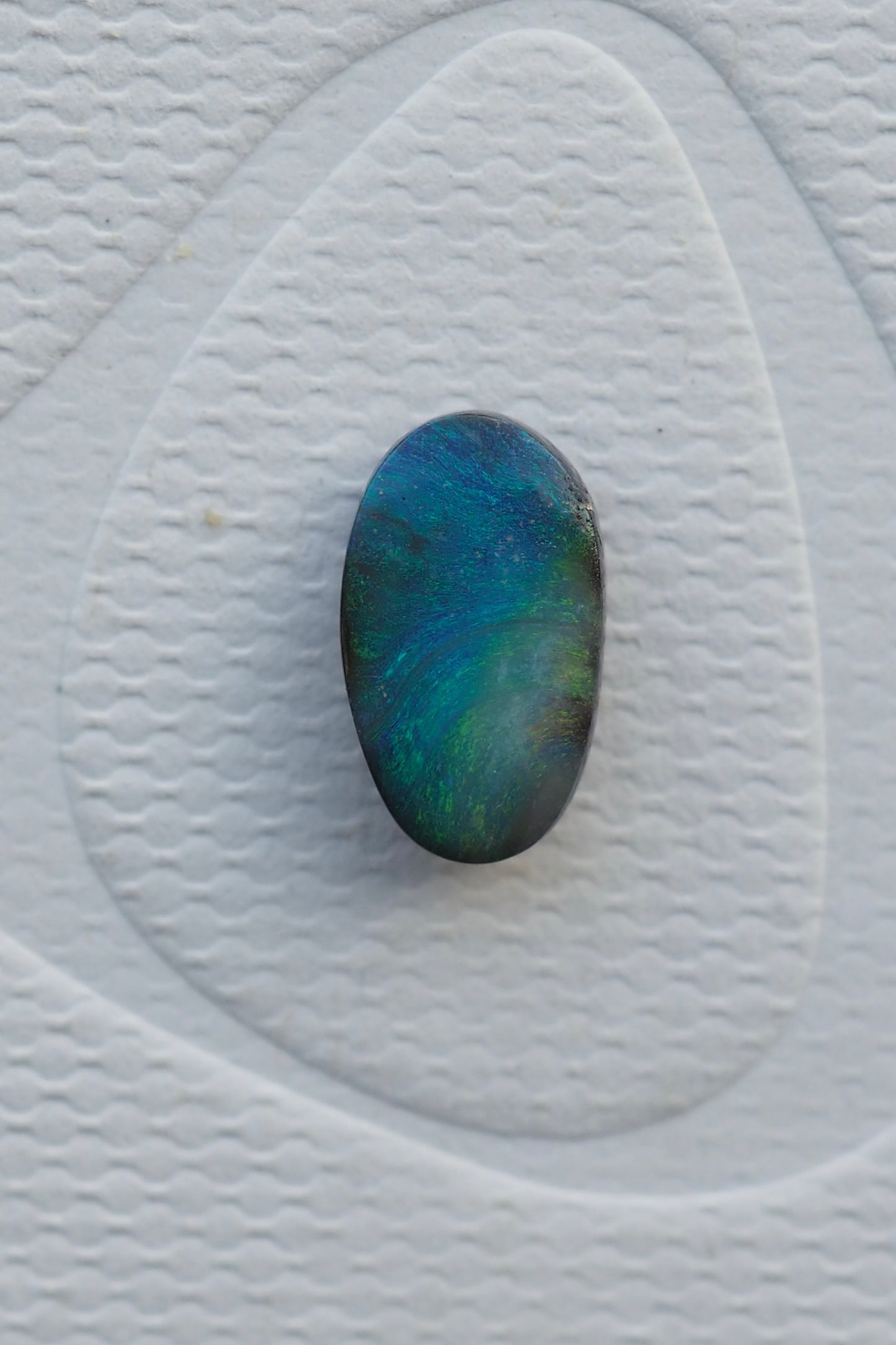 Deep Teal Blue Boulder Opal