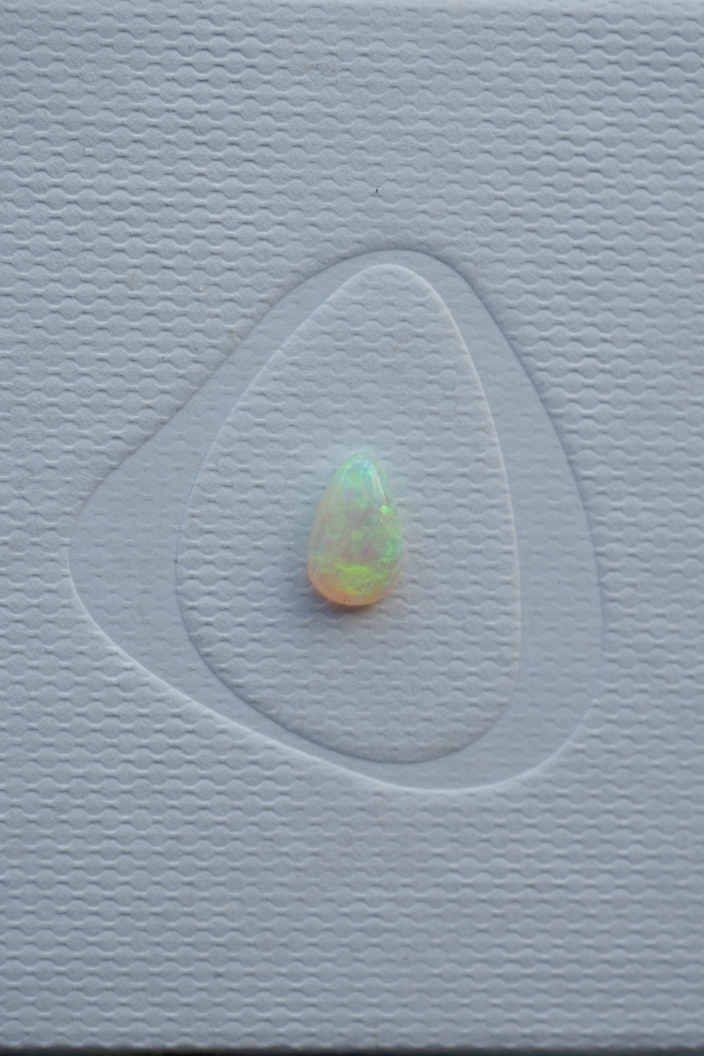 Tiny Teardrop Crystal Opal