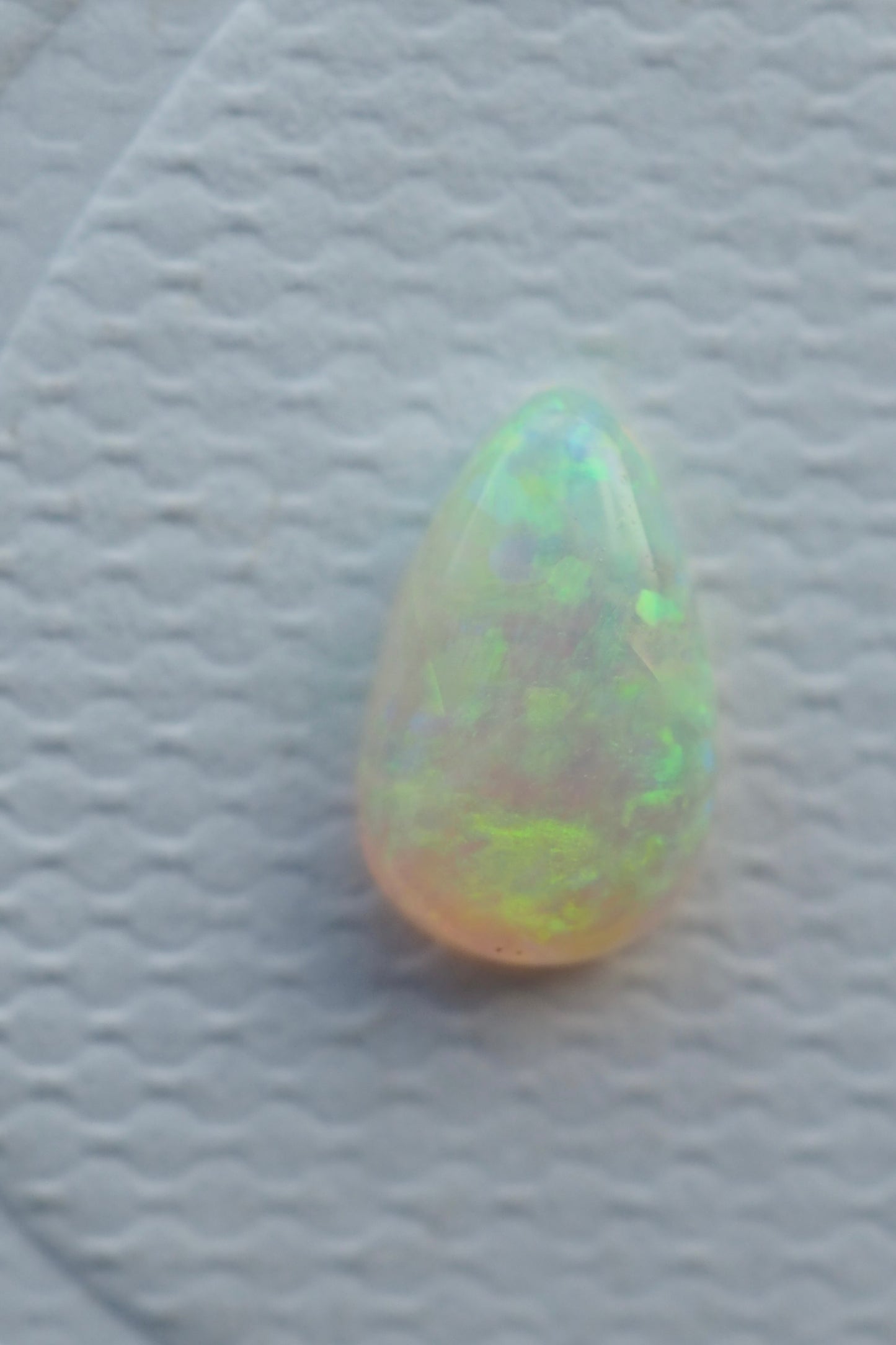 Tiny Teardrop Crystal Opal