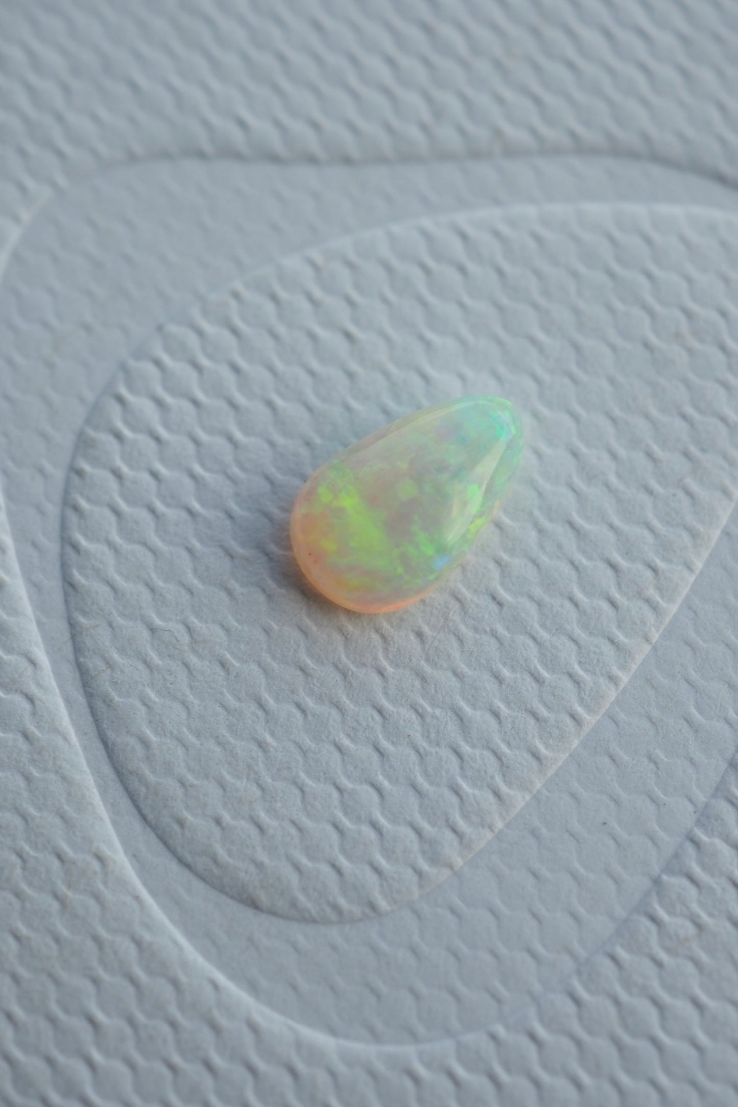 Tiny Teardrop Crystal Opal