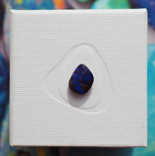 Sparkly Deep Blue Boulder Opal