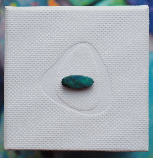 Sparkly Turquoise and Grey Boulder Opal