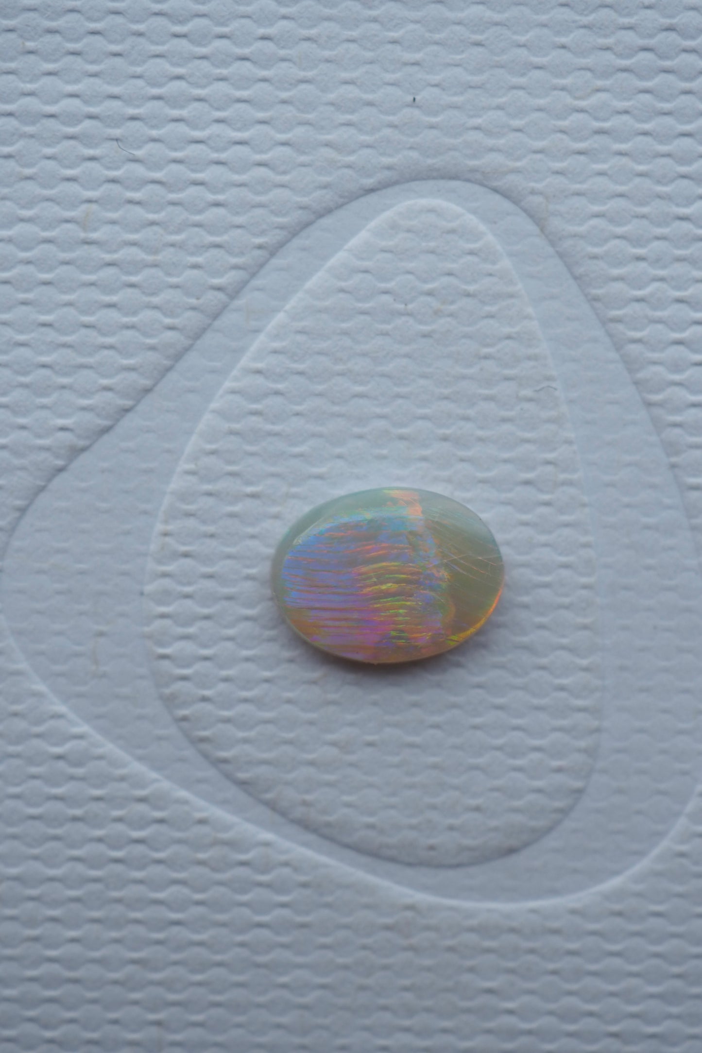 Magic Rainbow Striped Crystal Opal